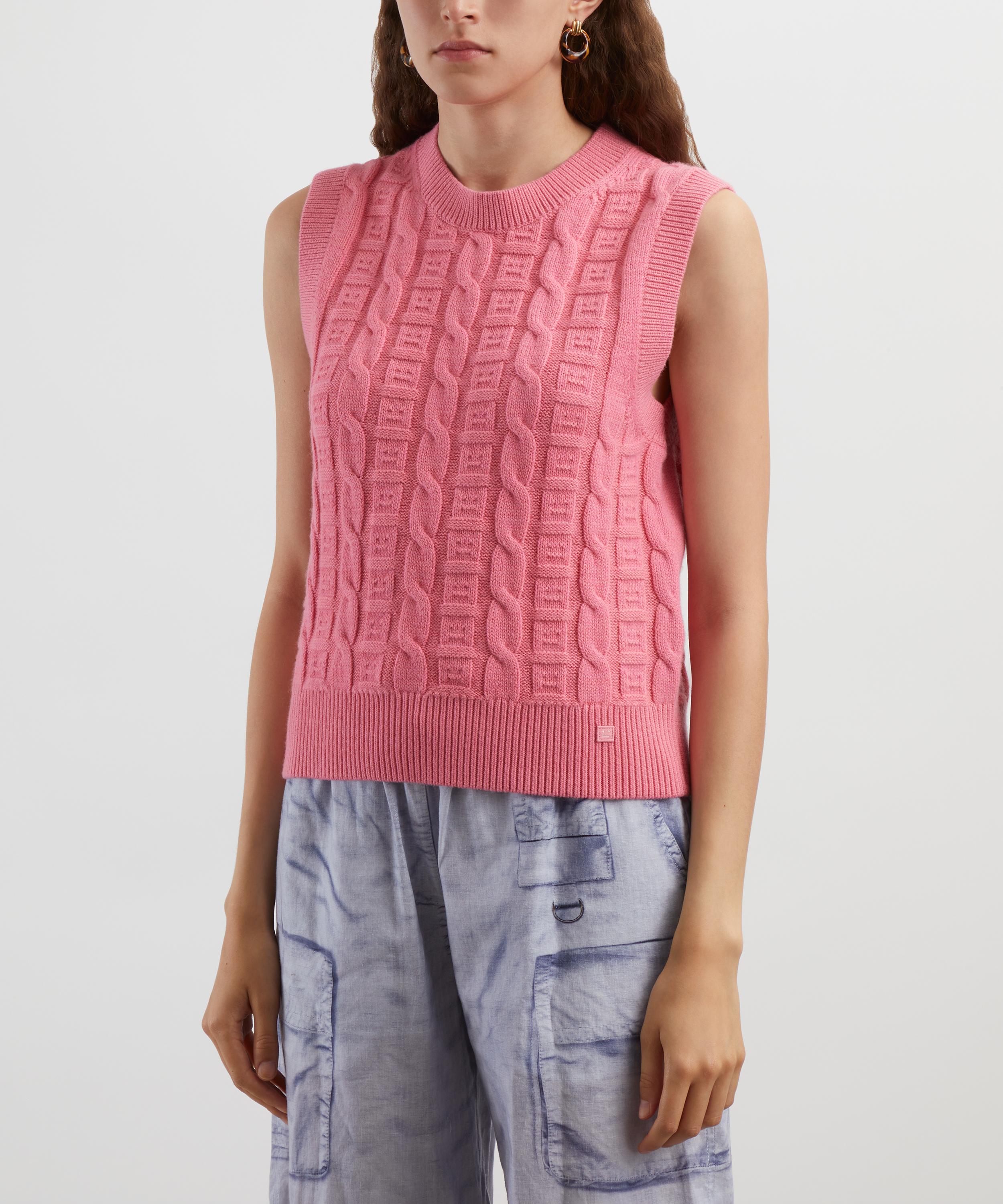 Acne Studios - Cable Wool Sleeveless Jumper image number 2