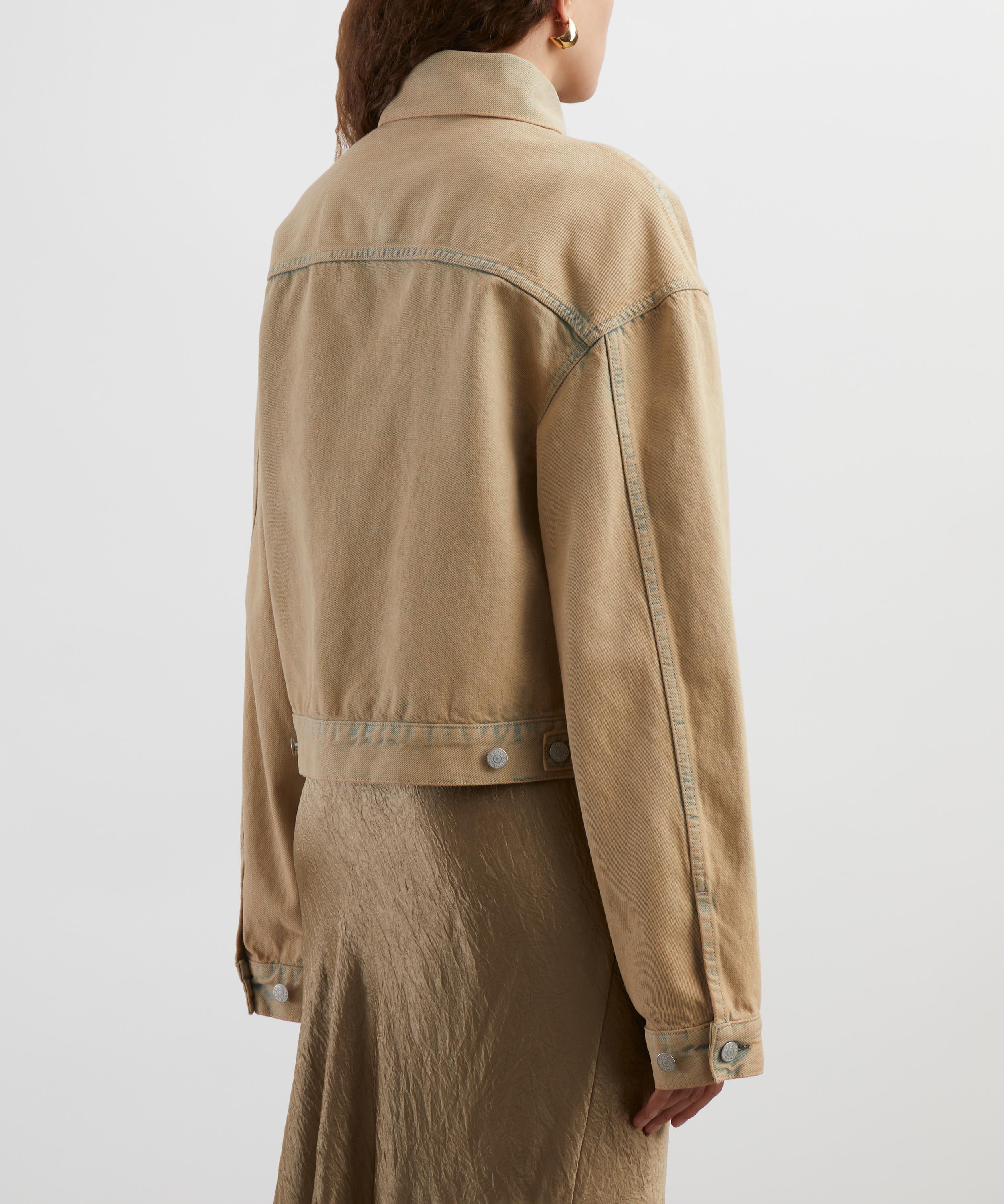 Acne Studios - Light Sand Cropped Denim Jacket image number 3