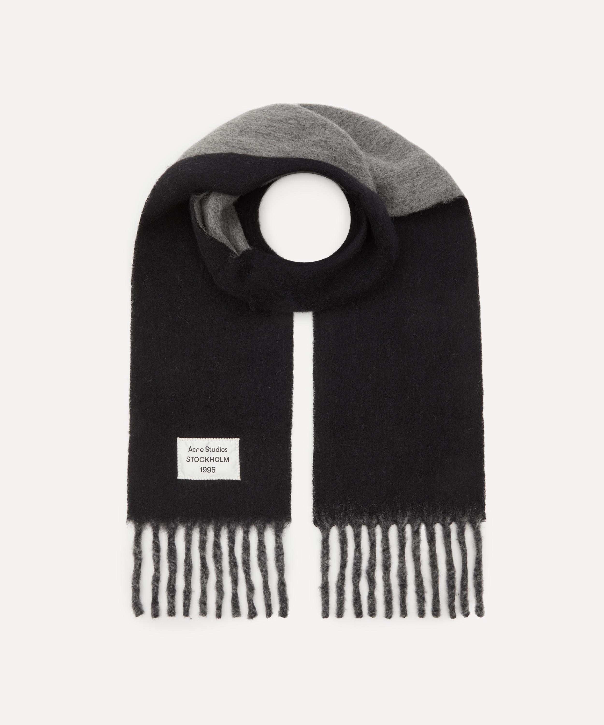 Acne Studios - Fringed Logo Scarf image number 0