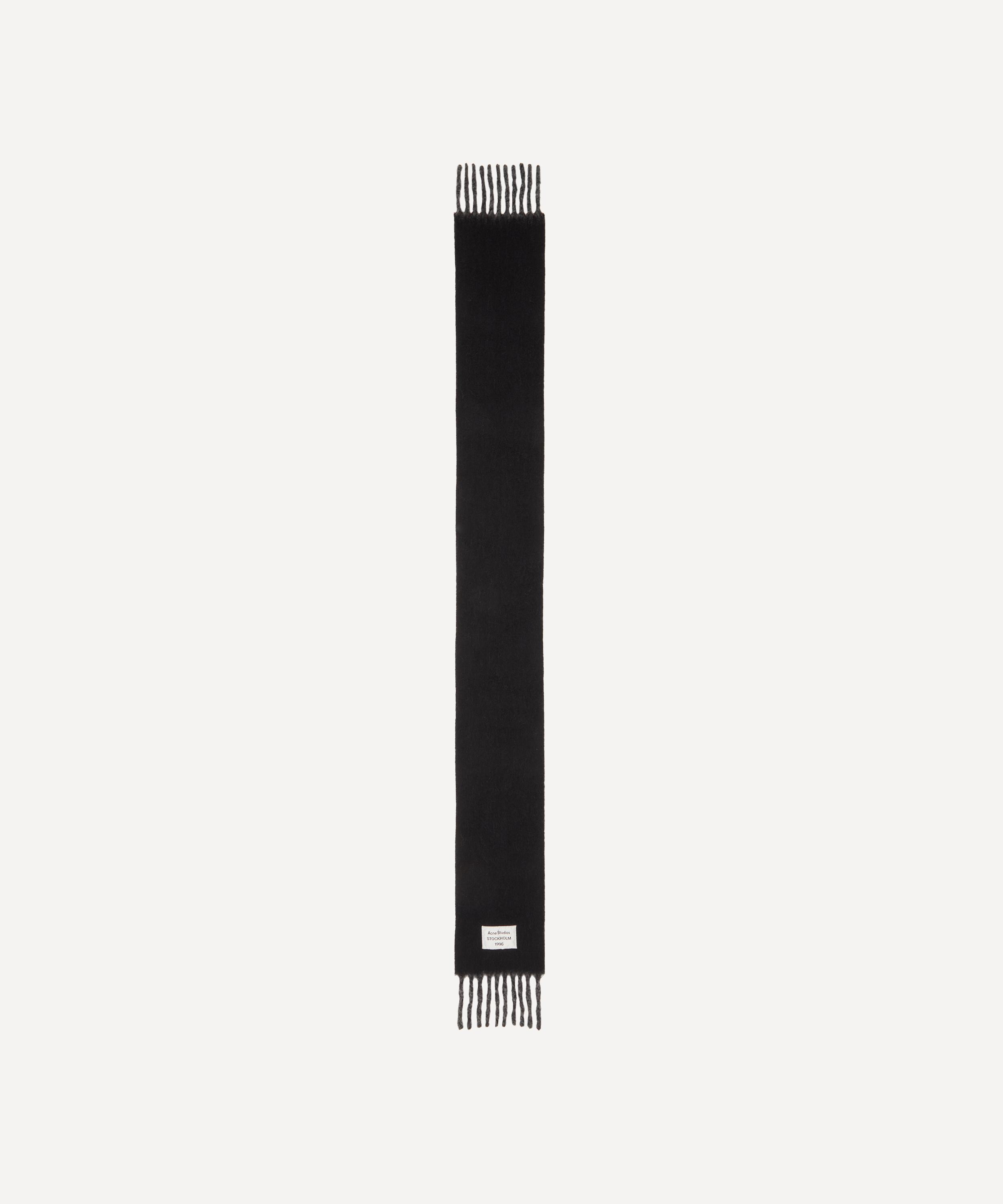 Acne Studios - Fringed Logo Scarf image number 1