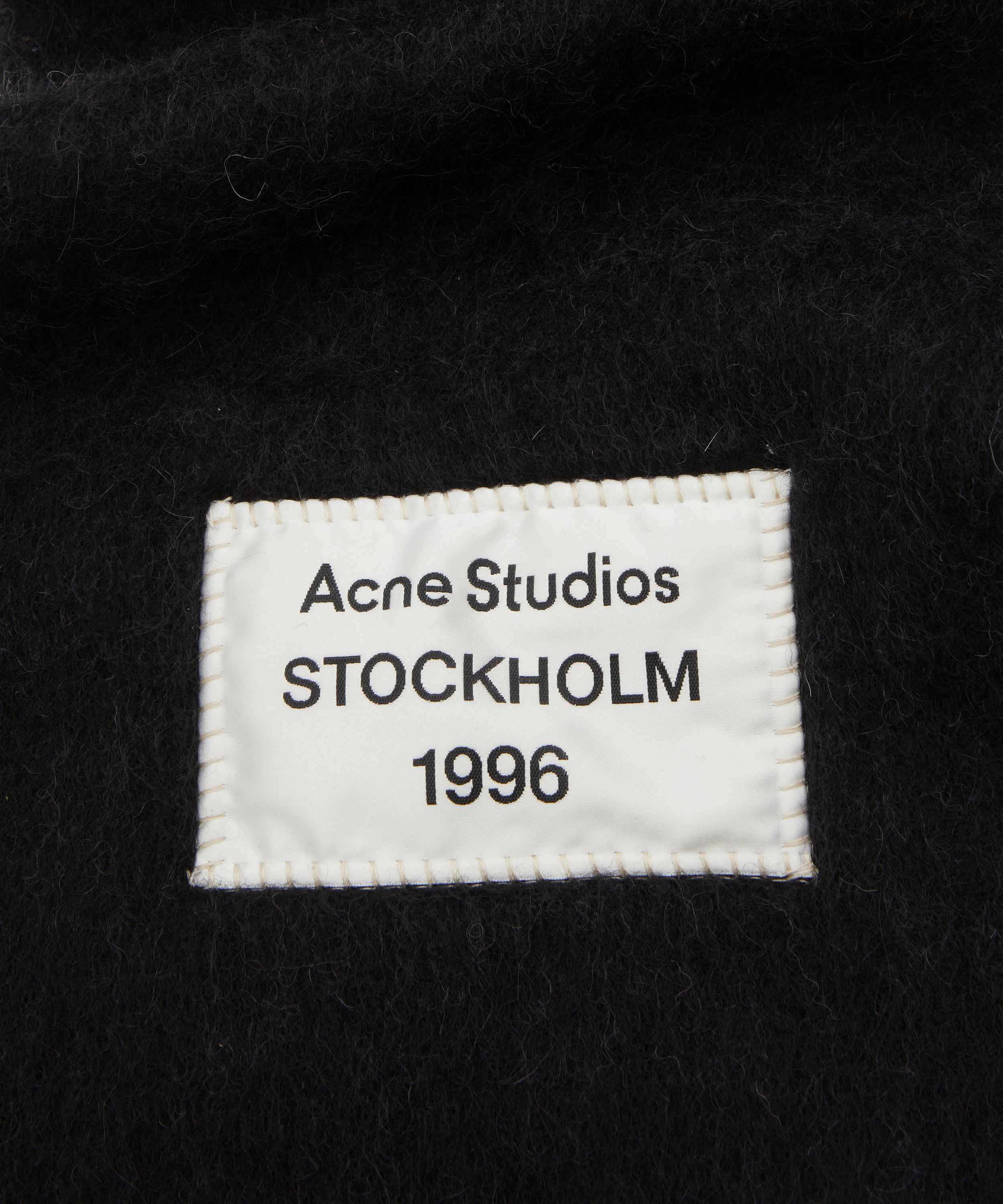Acne Studios - Fringed Logo Scarf image number 3