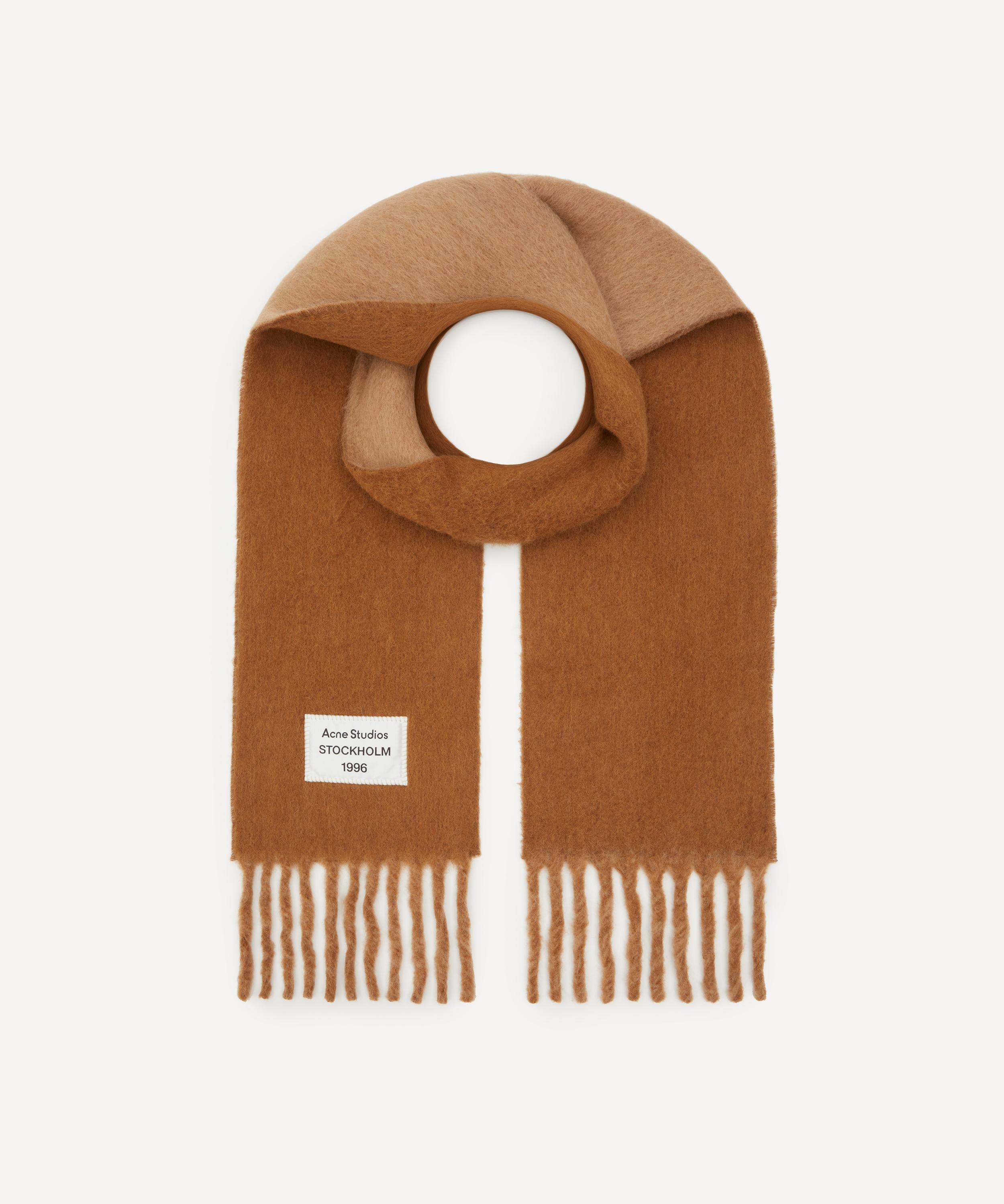 Acne Studios - Fringed Logo Scarf image number 0