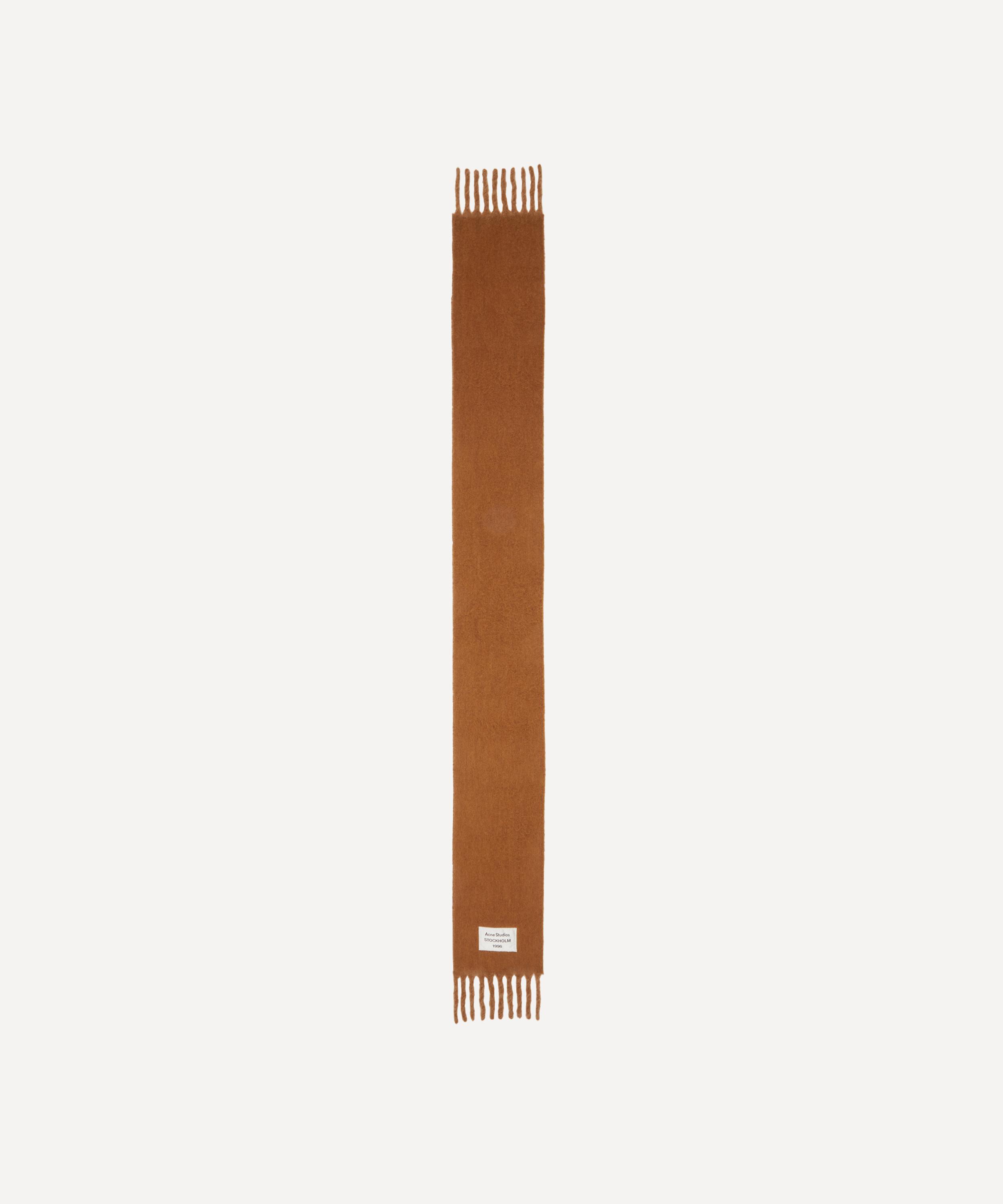 Acne Studios - Fringed Logo Scarf image number 1