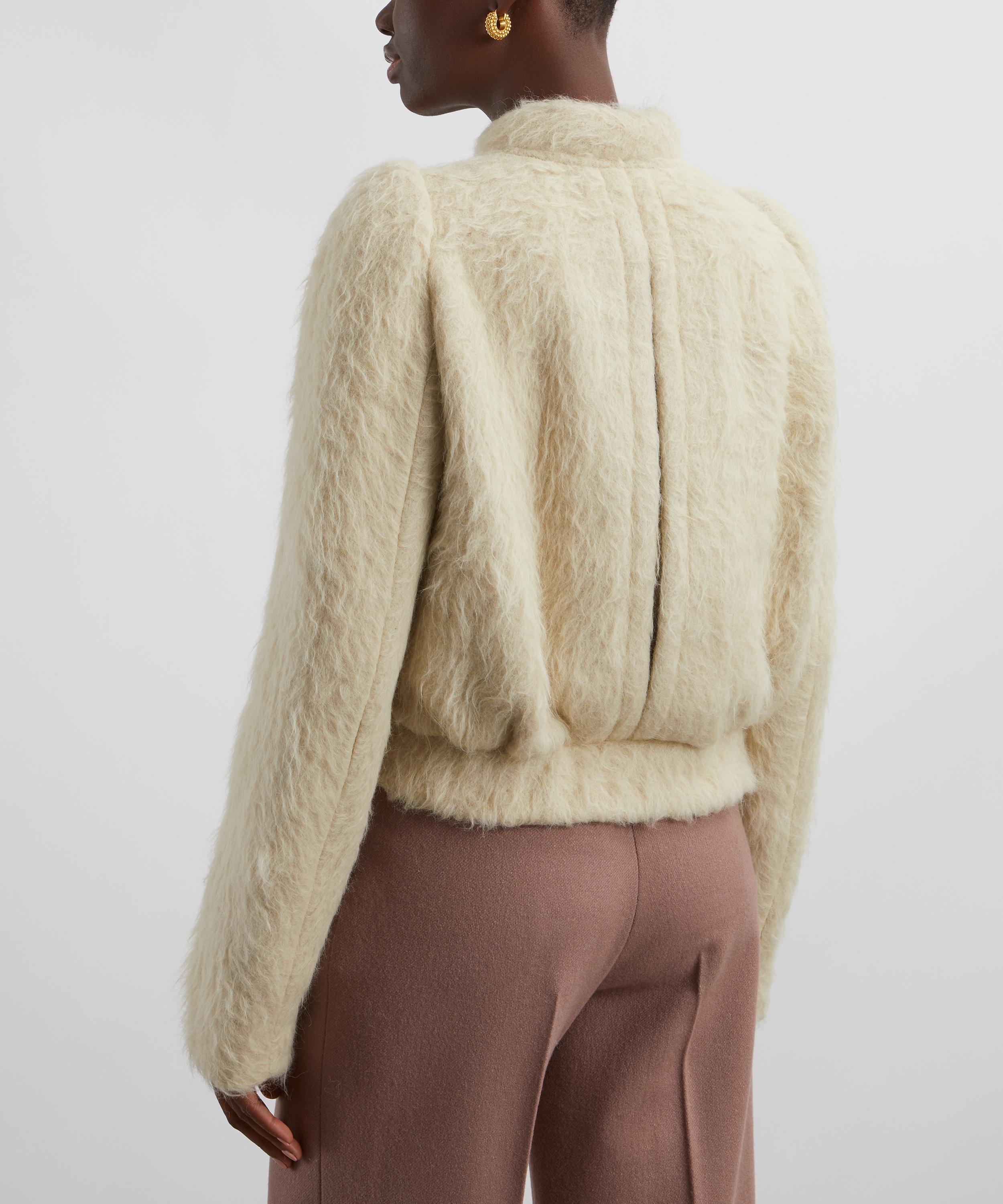 Dries Van Noten - Short Casual Wool-Alpaca Jacket image number 3