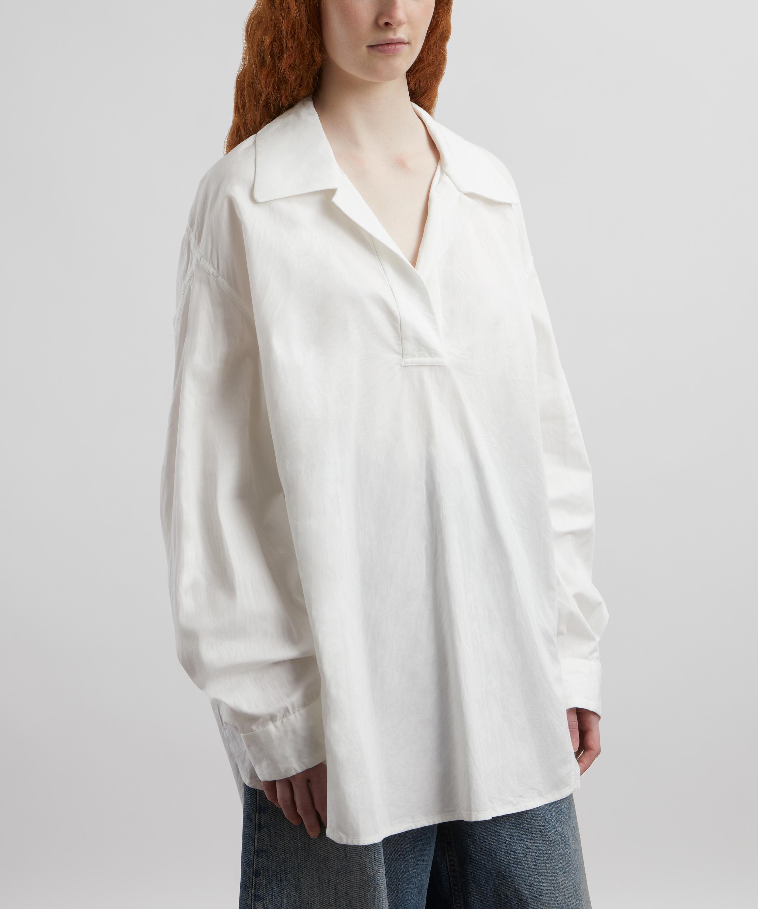 Dries Van Noten - Collared Cotton Blouse image number 2