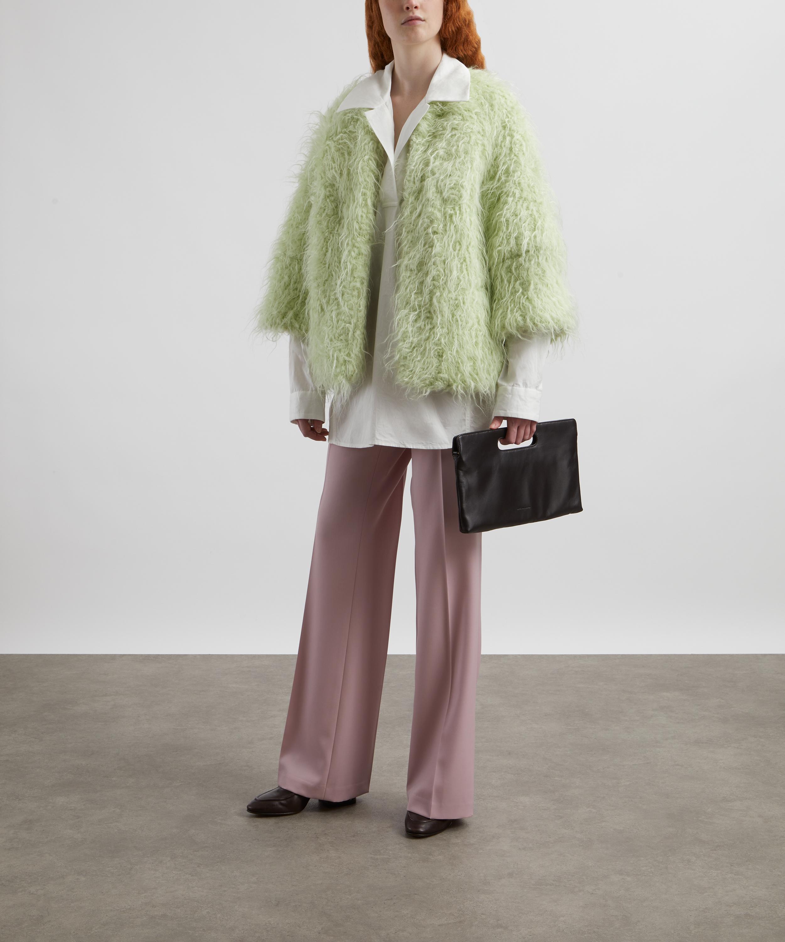 Dries Van Noten - Mint Faux-Shearling Wool-Mohair Jacket image number 1