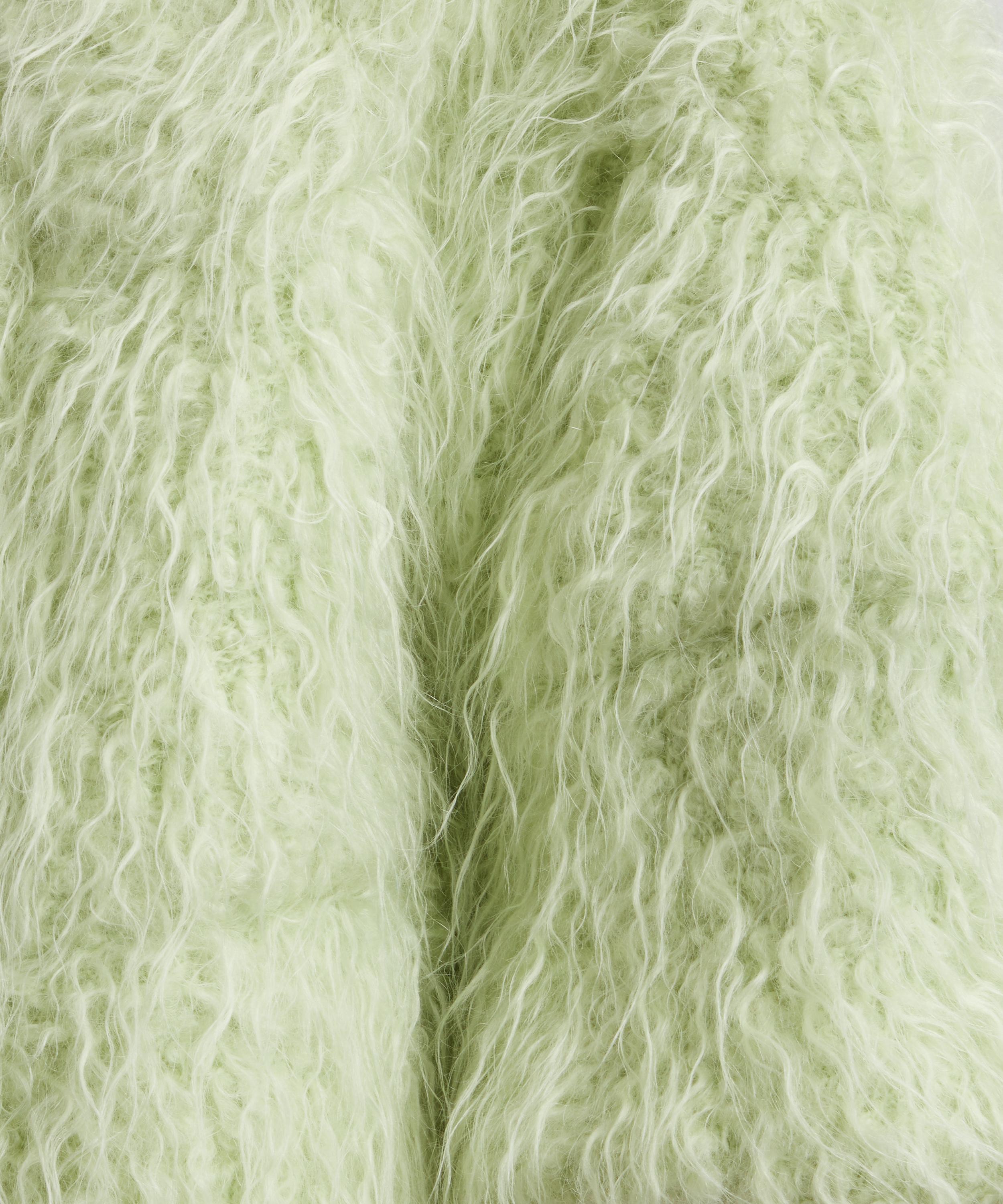 Dries Van Noten - Mint Faux-Shearling Wool-Mohair Jacket image number 4