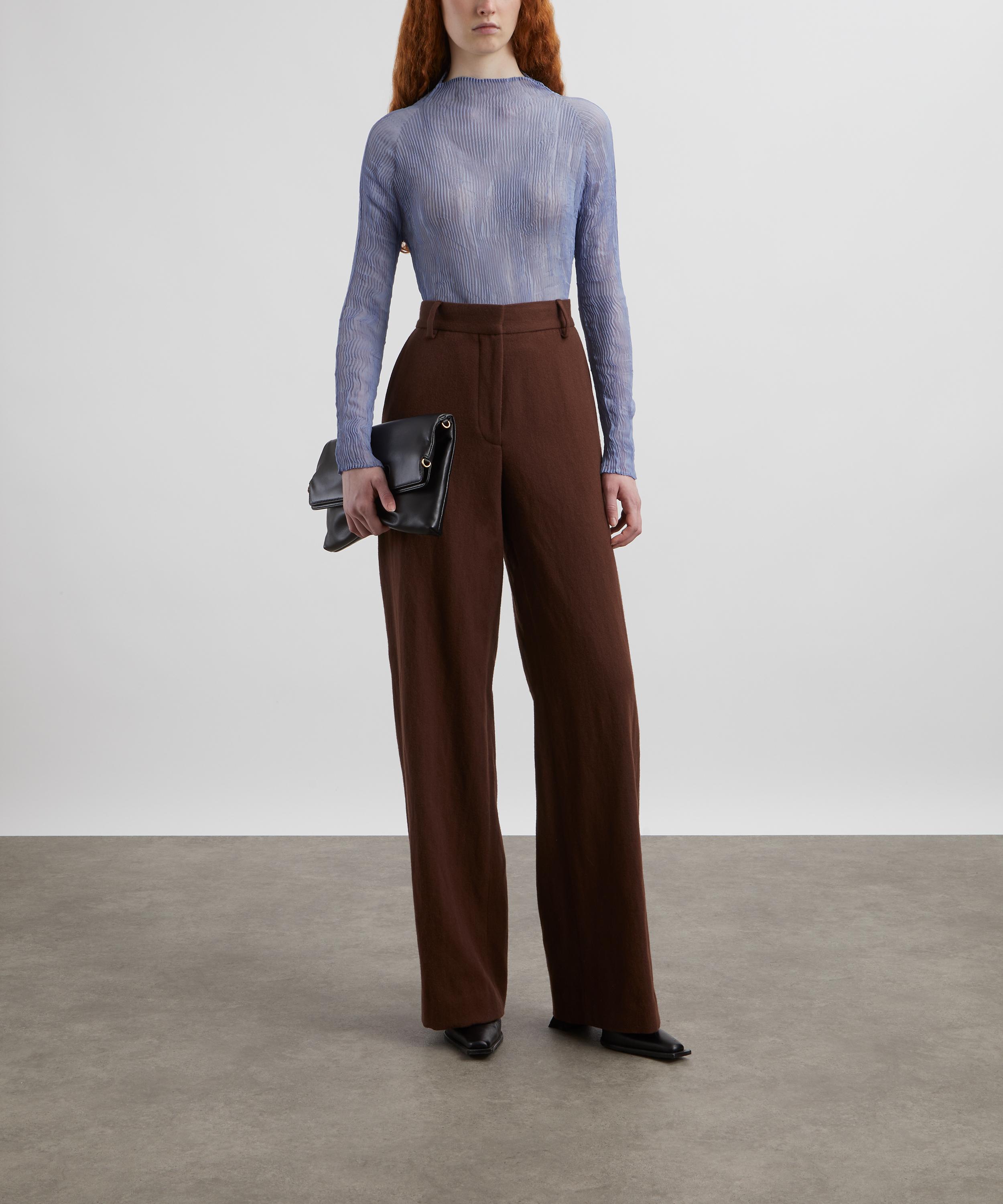 Dries Van Noten - High-Waisted Straight Leg Wool Trousers image number 1