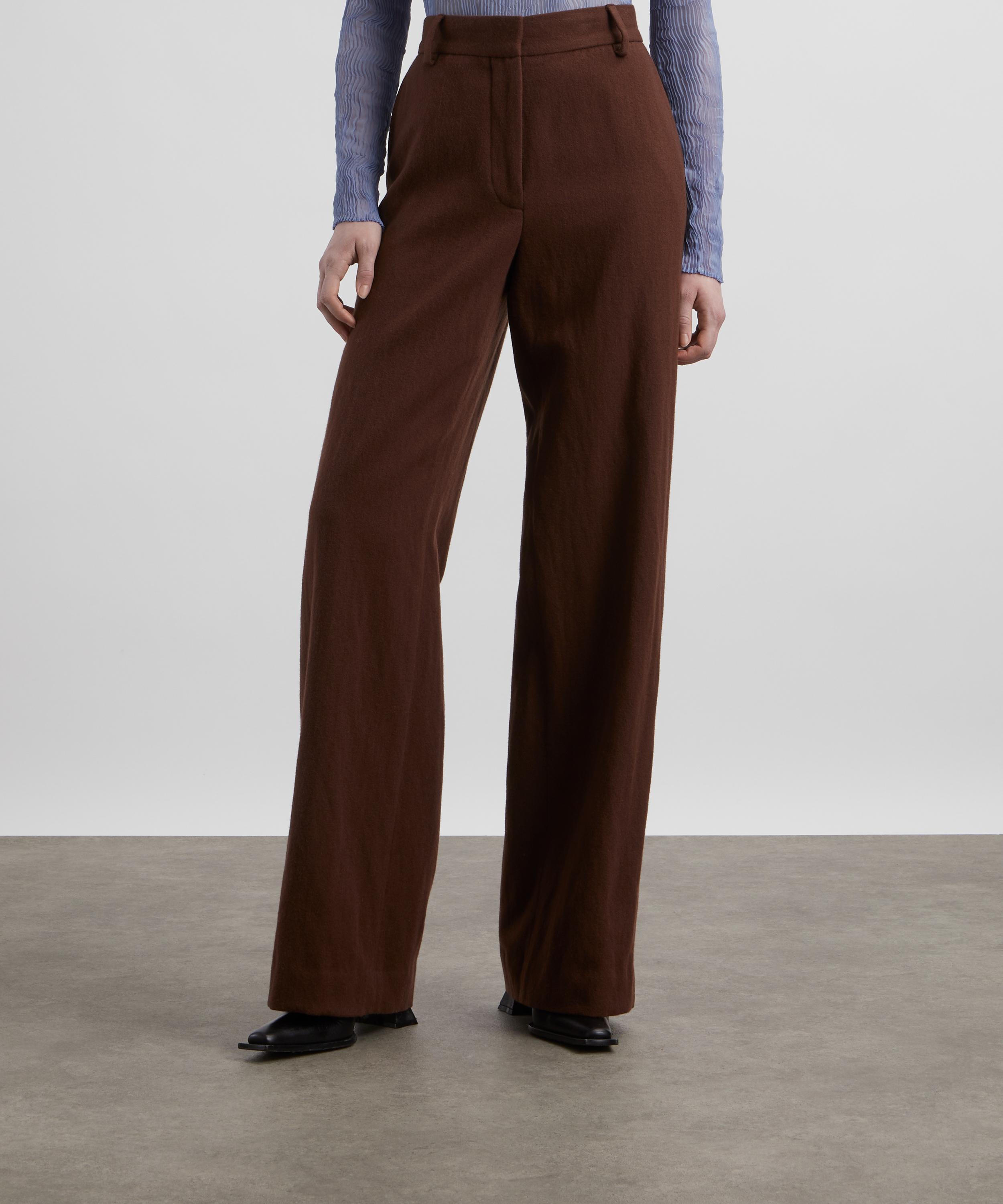 Dries Van Noten - High-Waisted Straight Leg Wool Trousers image number 2