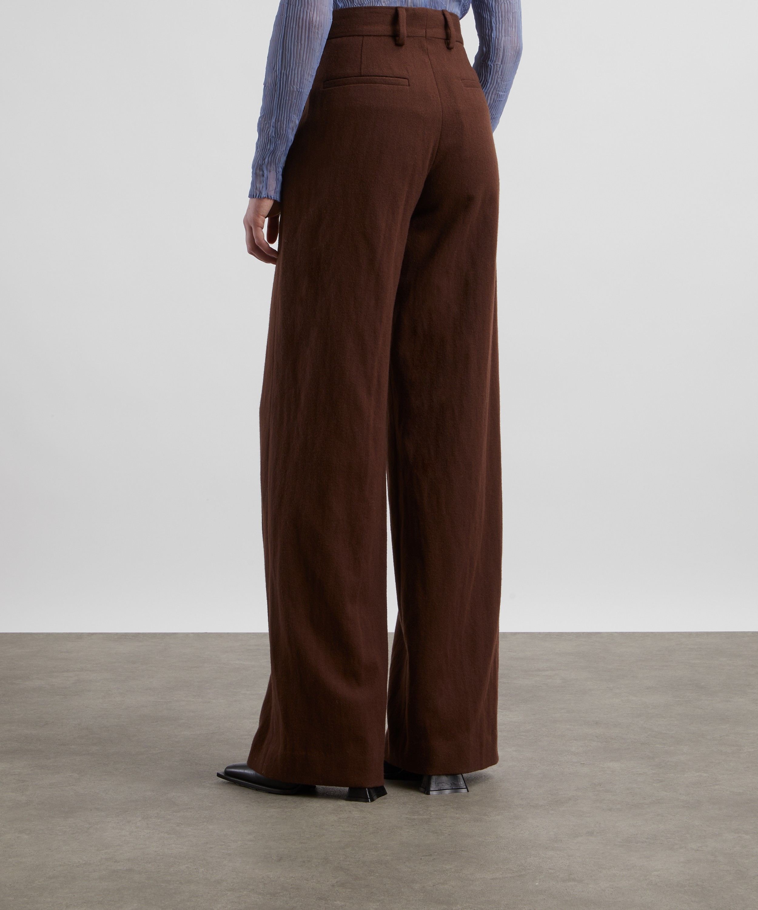 Dries Van Noten - High-Waisted Straight Leg Wool Trousers image number 3