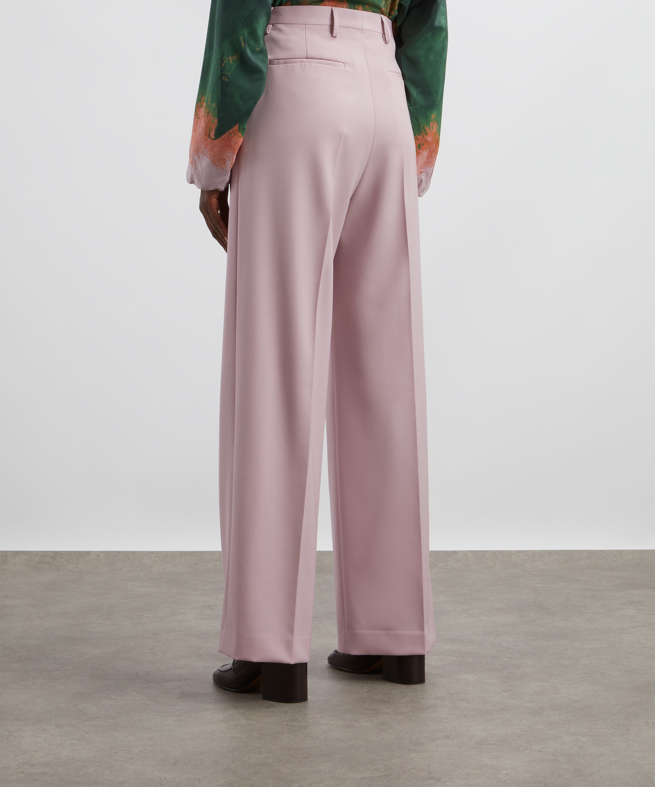 Dries Van Noten - Loose Pleated Wool Gabardine Trousers image number 3