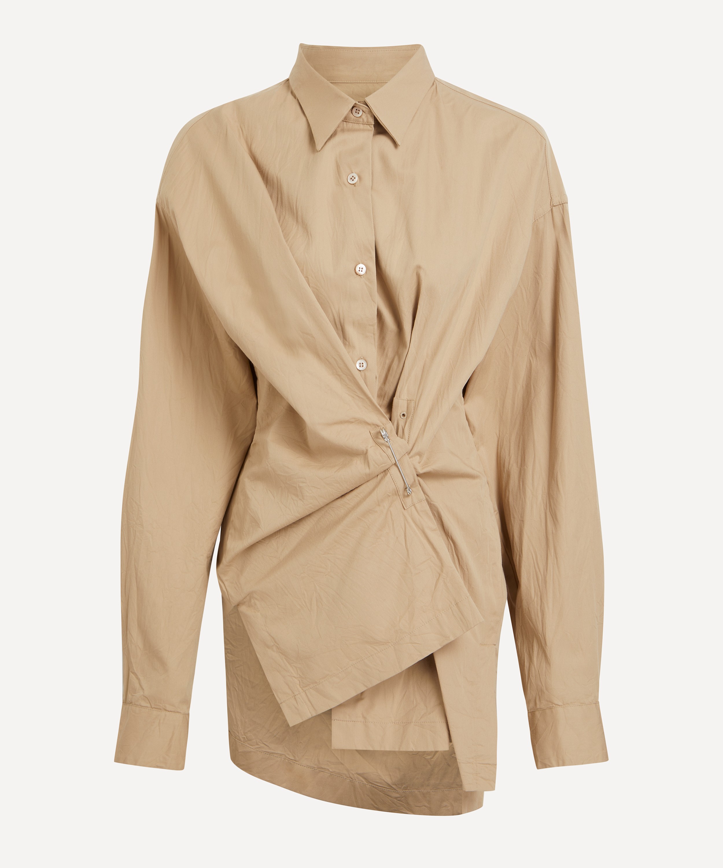 Dries Van Noten - Gathered Cotton Shirt image number 0