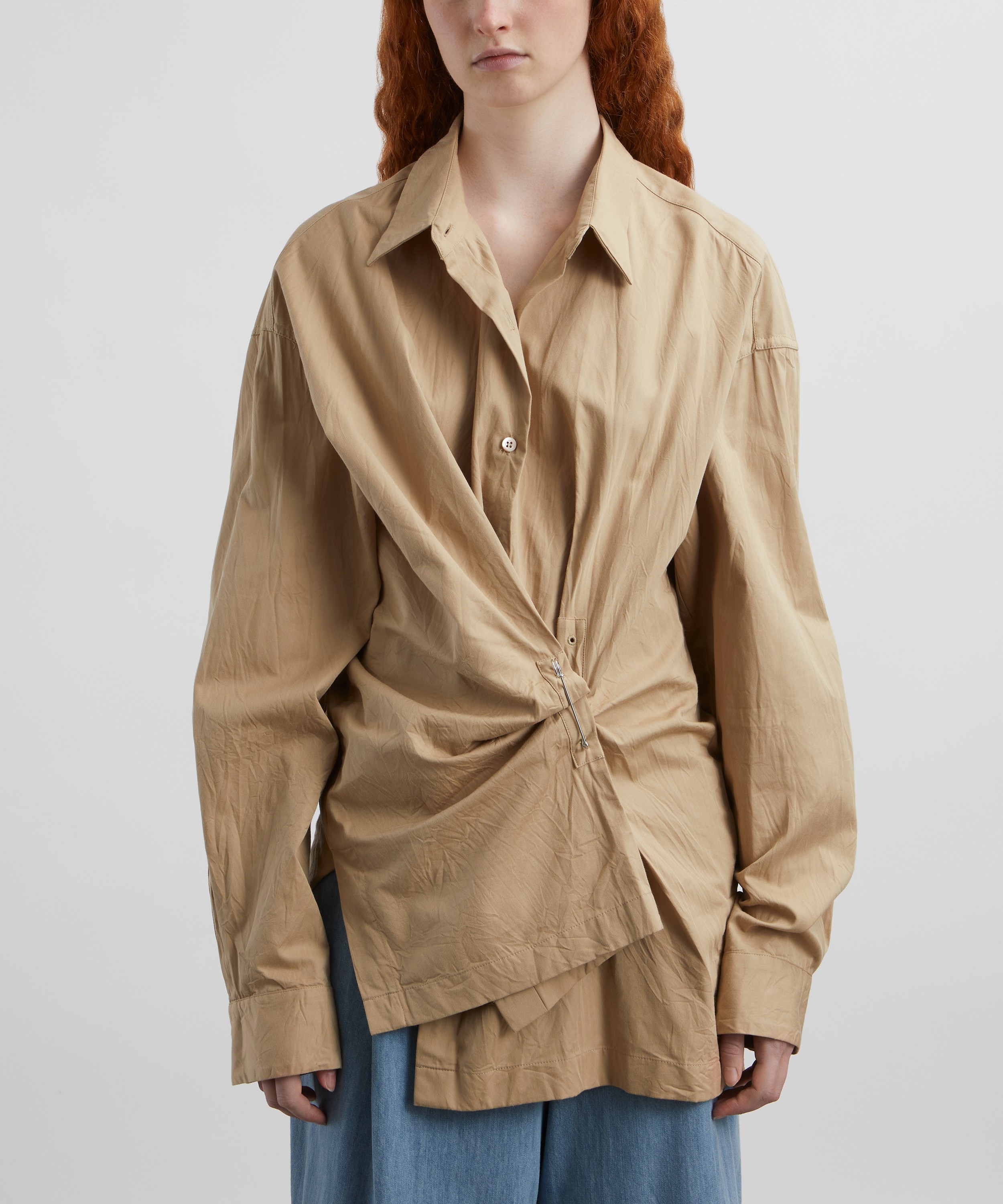 Dries Van Noten - Gathered Cotton Shirt image number 2