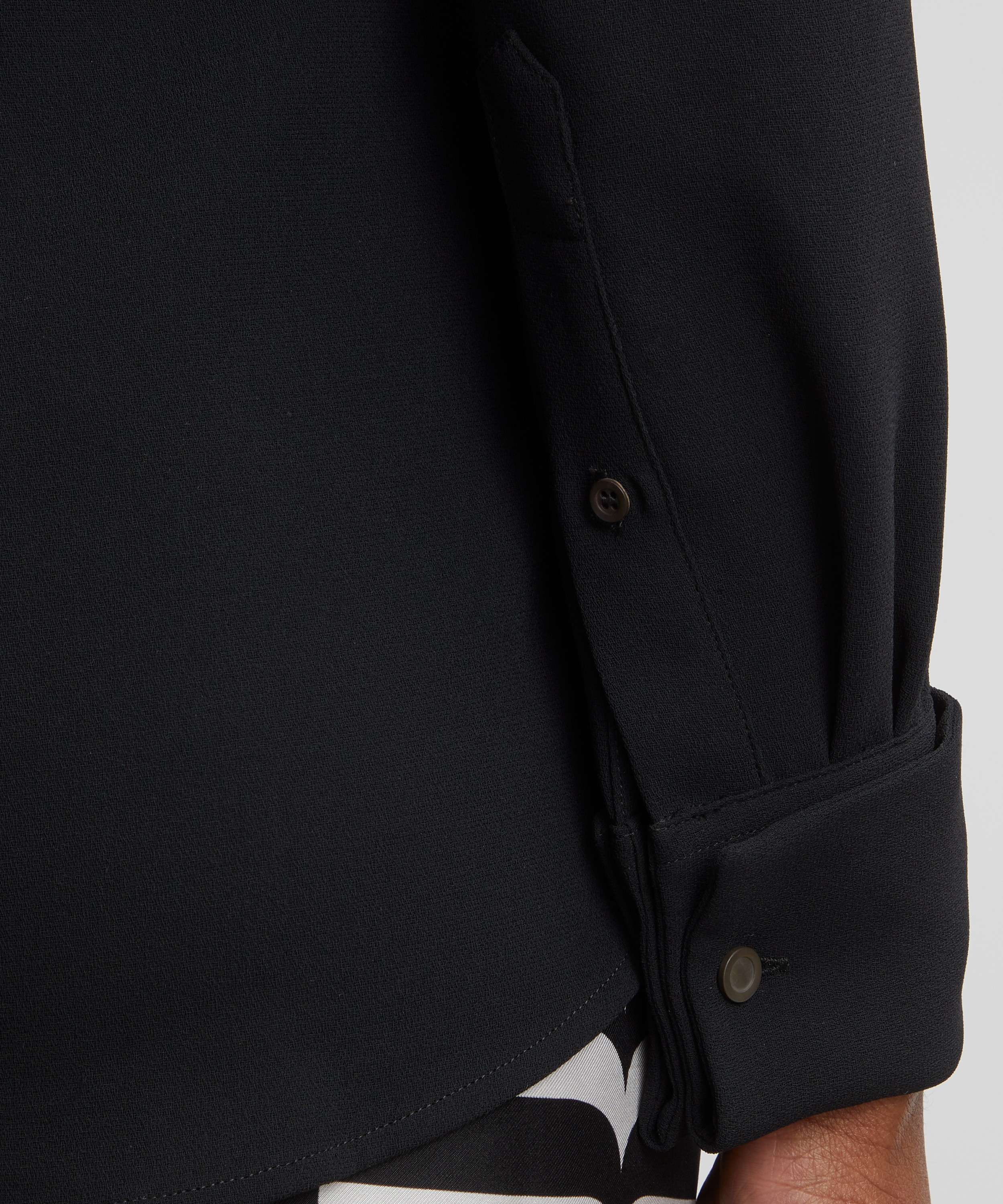 Dries Van Noten - Camp Collar Crepe Shirt image number 3