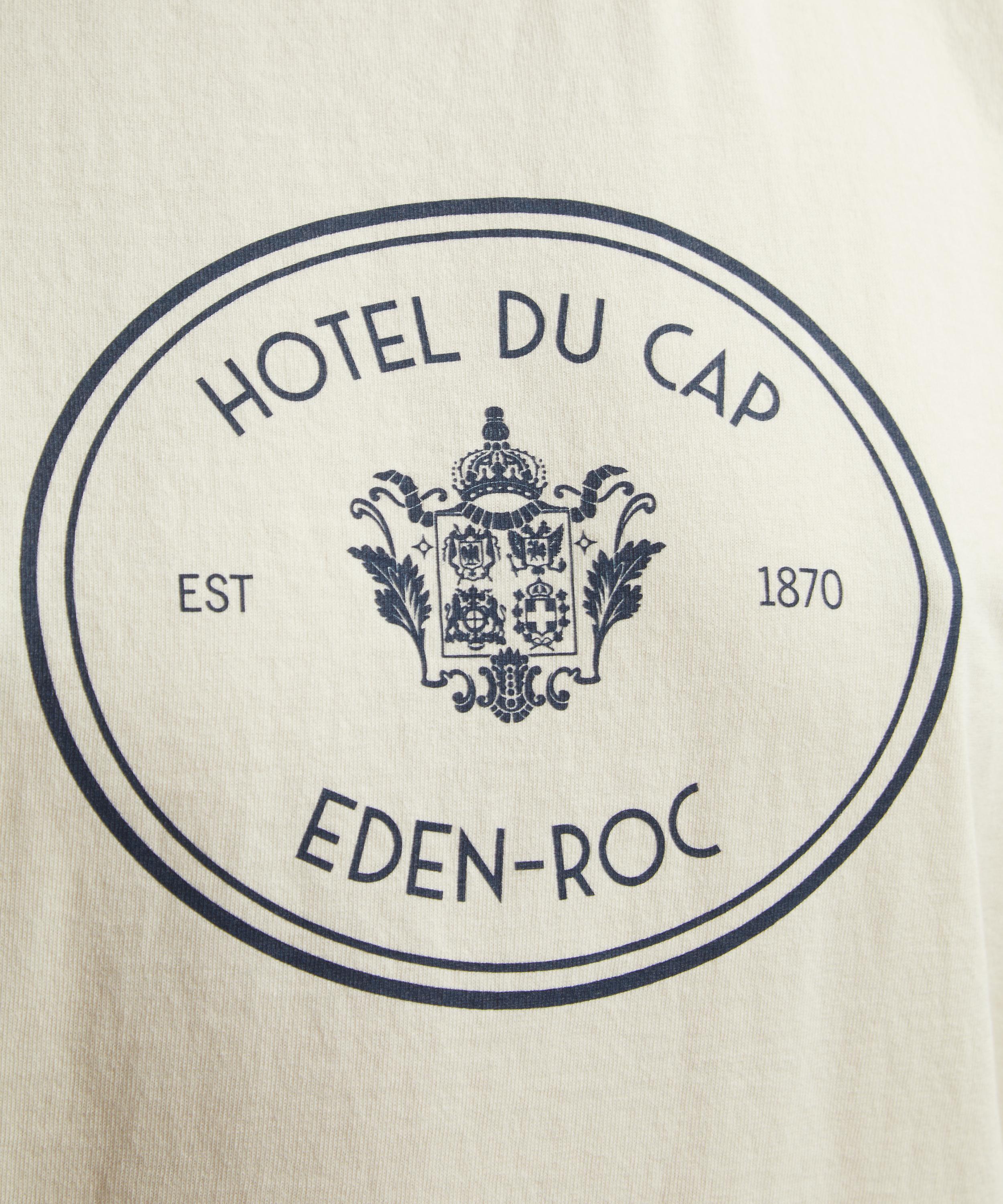 Sporty & Rich - Cream Eden Crest Kennedy T-Shirt image number 4