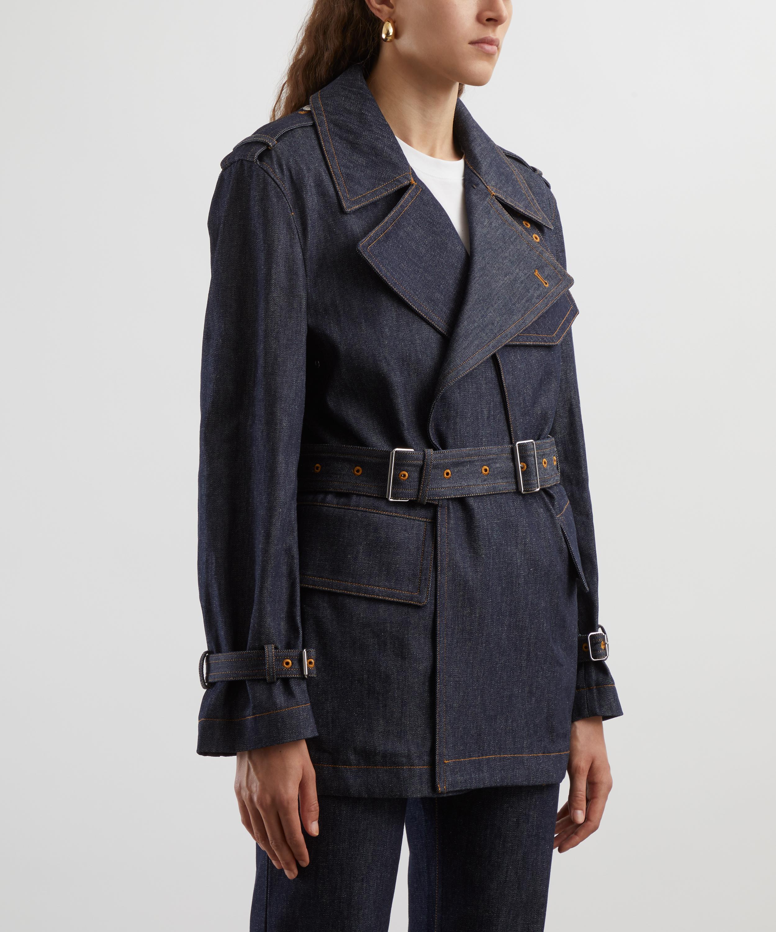 Helmut Lang - Rider Denim Trench Jacket image number 2