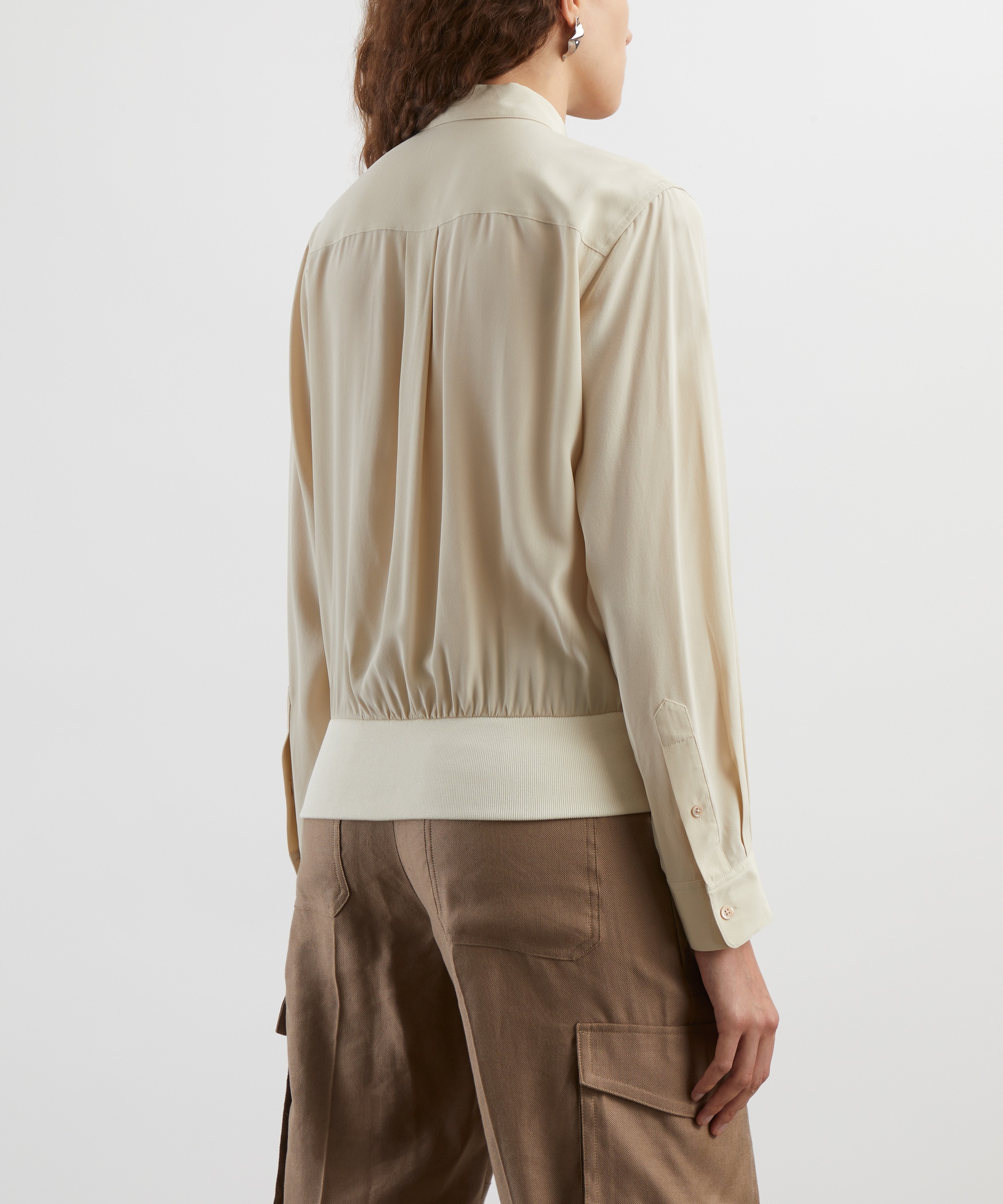 Helmut Lang - Silk Bomber Shirt image number 3