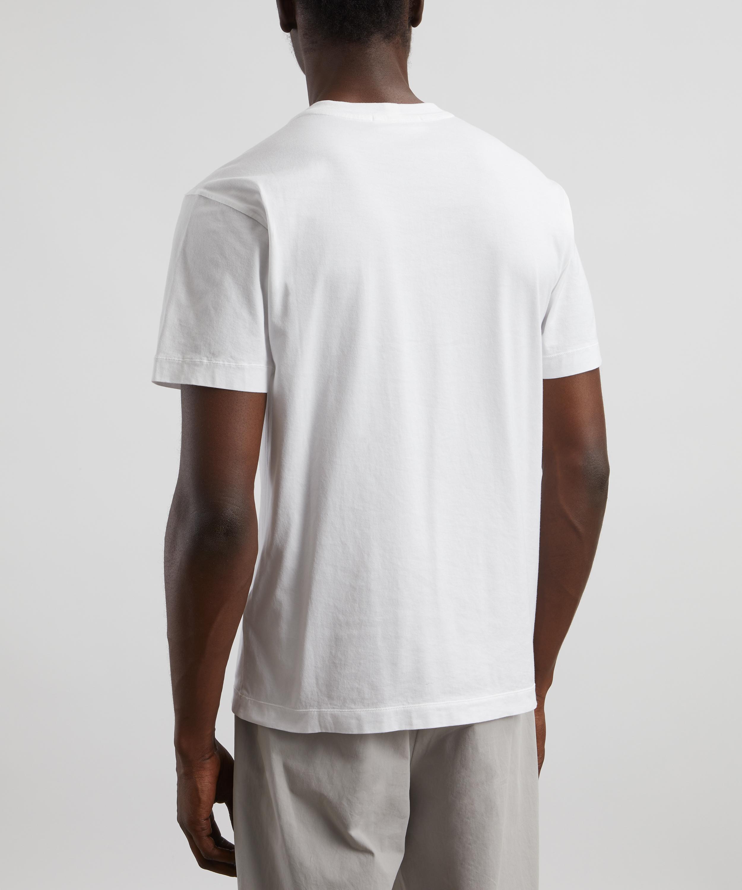 Stone Island - Logo-Appliquéd White Cotton Jersey T-Shirt image number 3