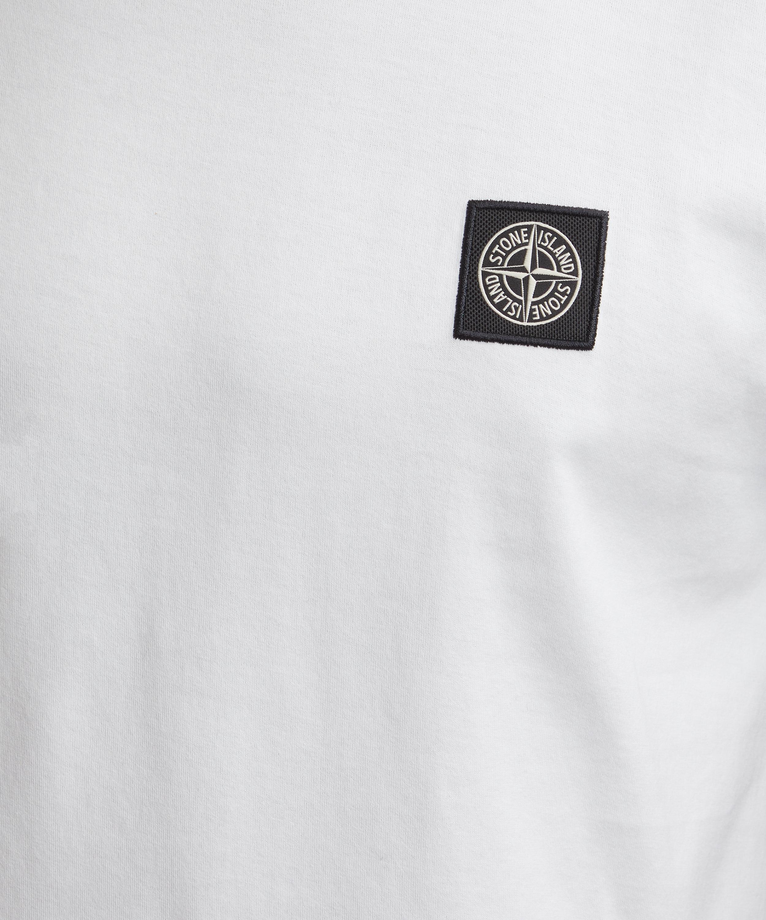 Stone Island - Logo-Appliquéd White Cotton Jersey T-Shirt image number 4