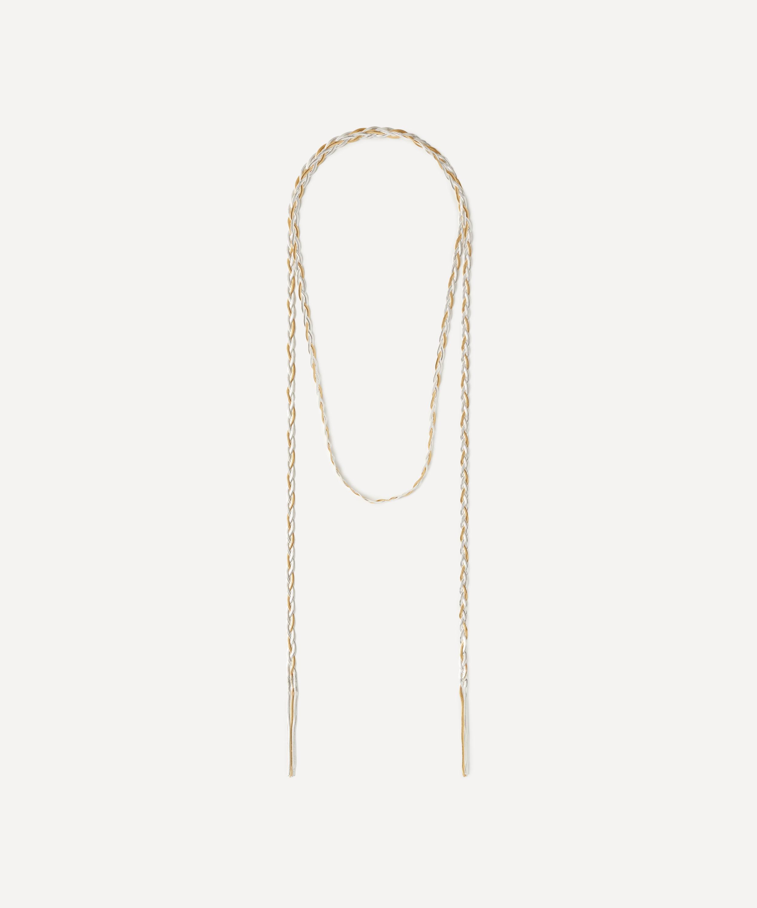 Maggoosh - Gold-Plated Liquid Braid Scarf Necklace