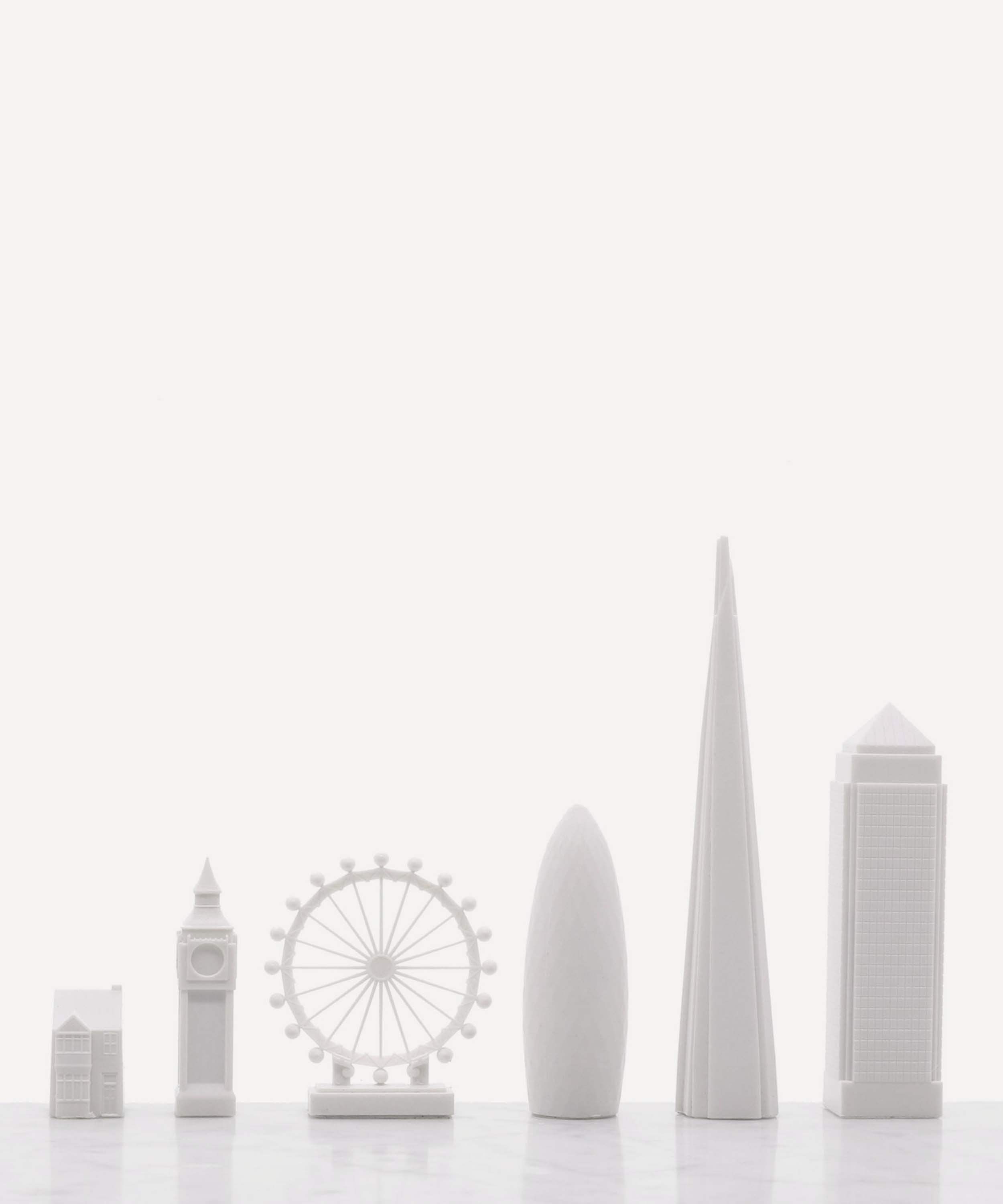Skyline Chess - The London Editon Carrara Marble Chess Board image number 3