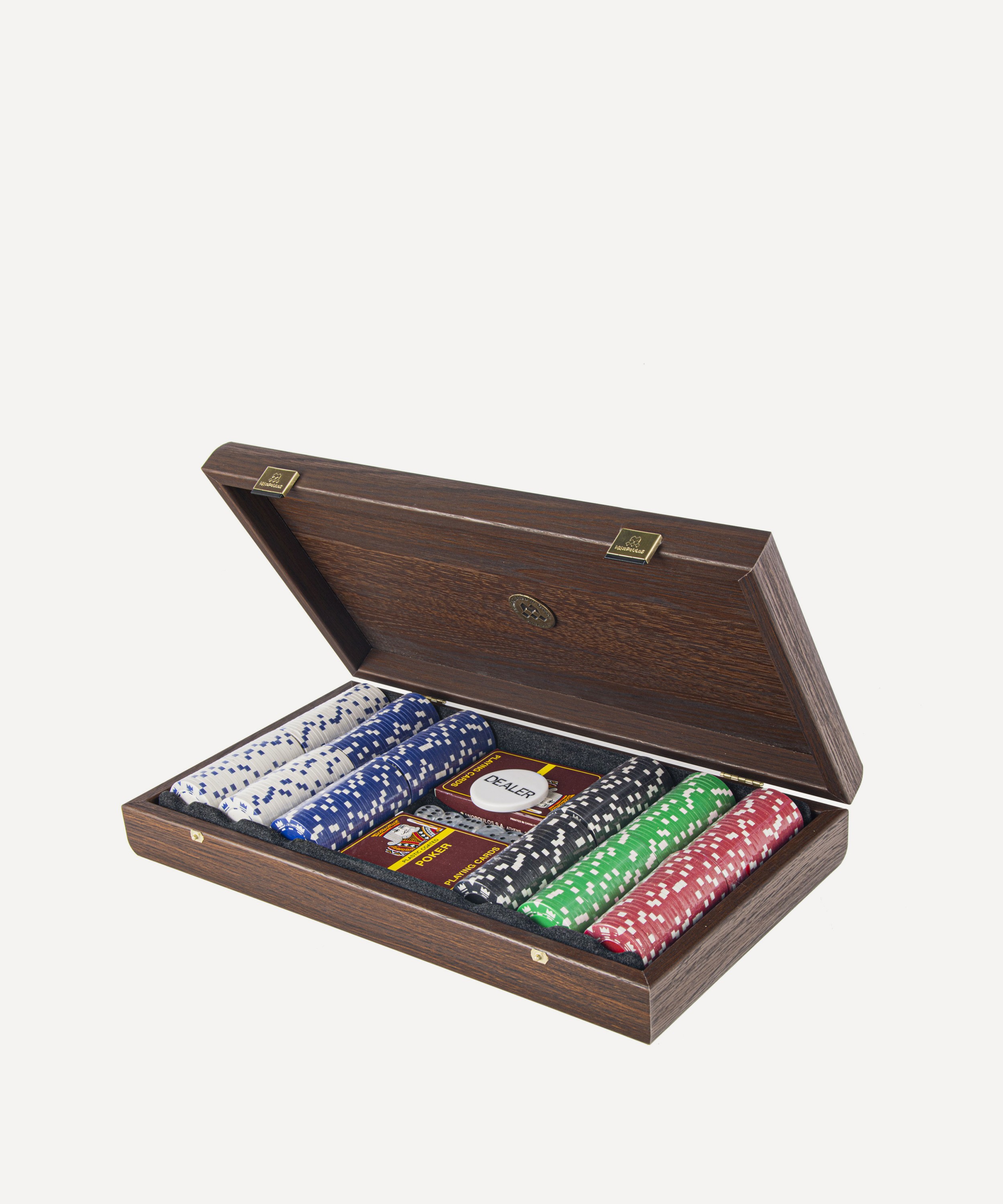 Manopoulos - Poker Set in Dark Walnut Wooden Case image number 1