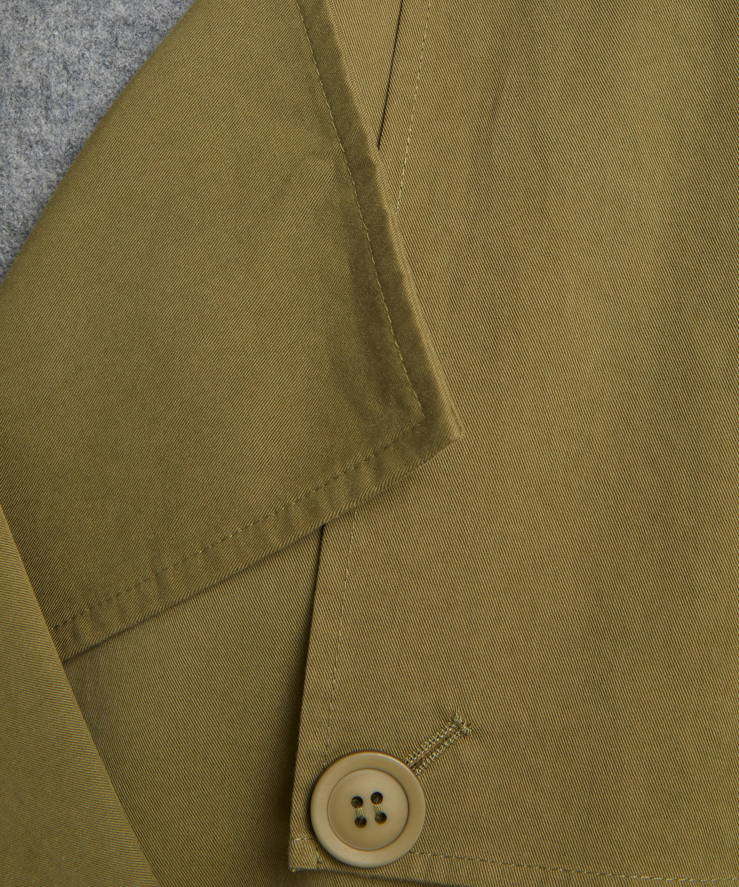 AEXAE - Army Green Cargo Trench Coat image number 4