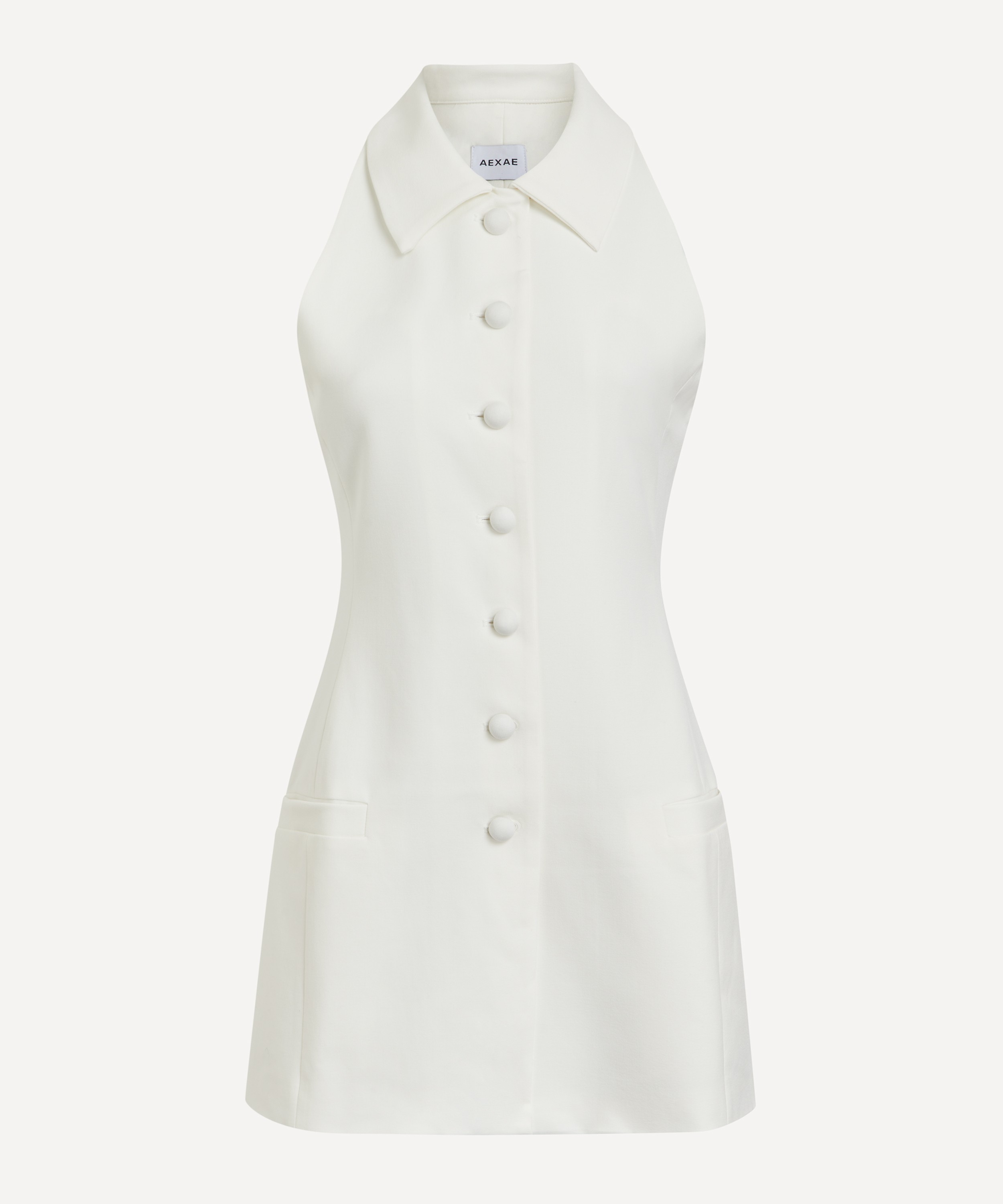 AEXAE - Twill Vest Mini Button Dress