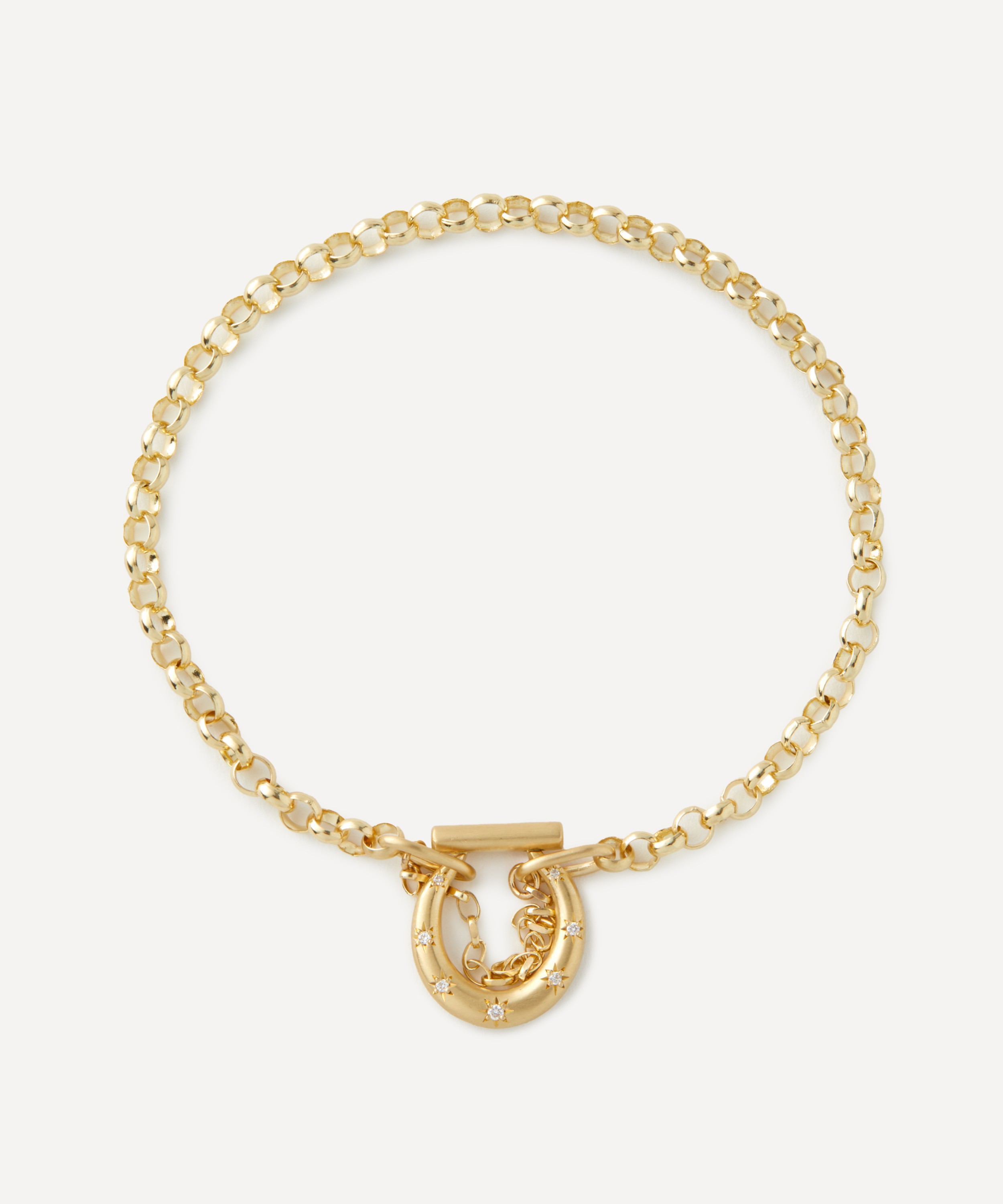 Cece Jewellery - 18ct Gold Medium Horseclip Bracelet image number 0