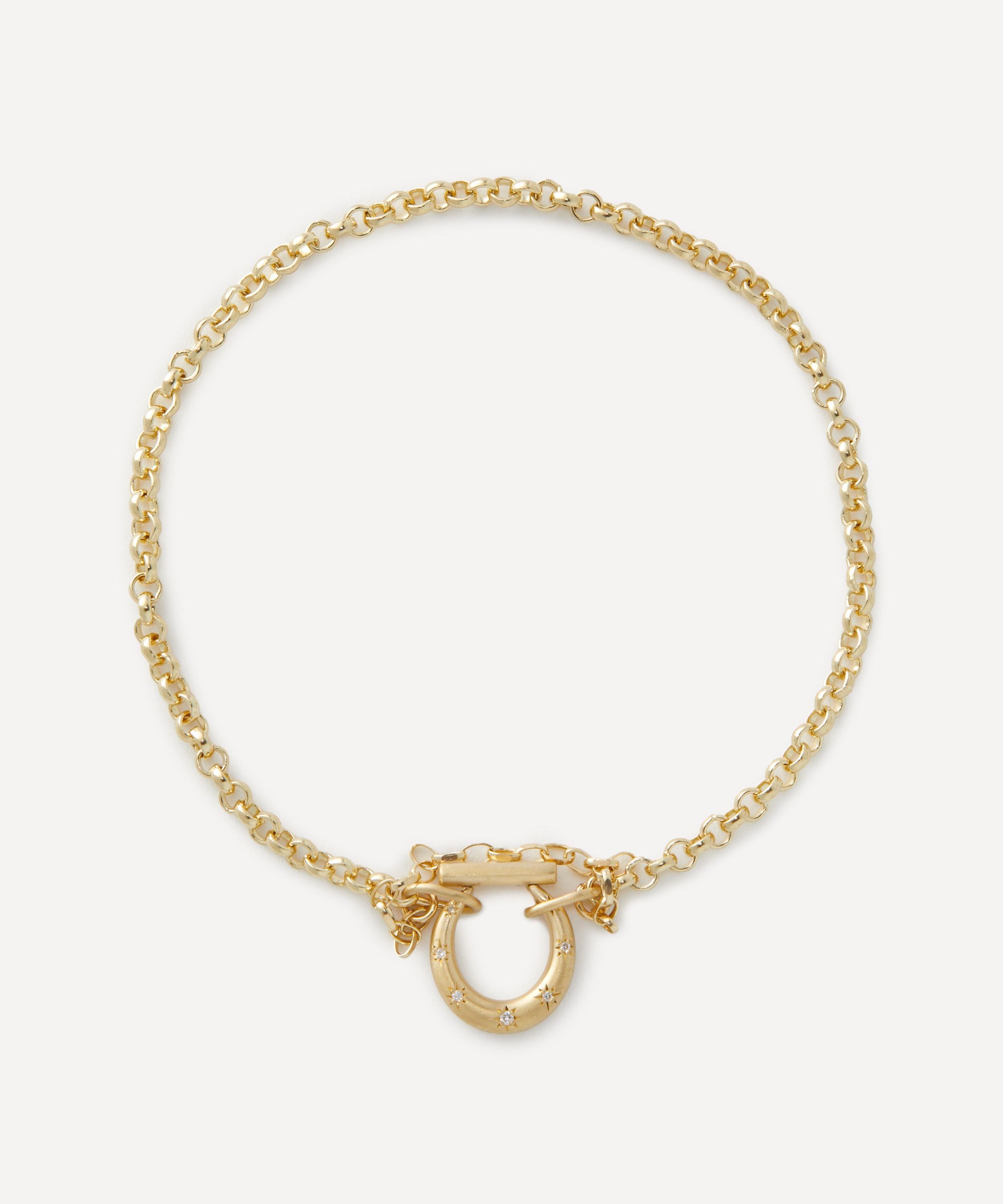 Cece Jewellery - 18ct Gold Small Horseclip Bracelet