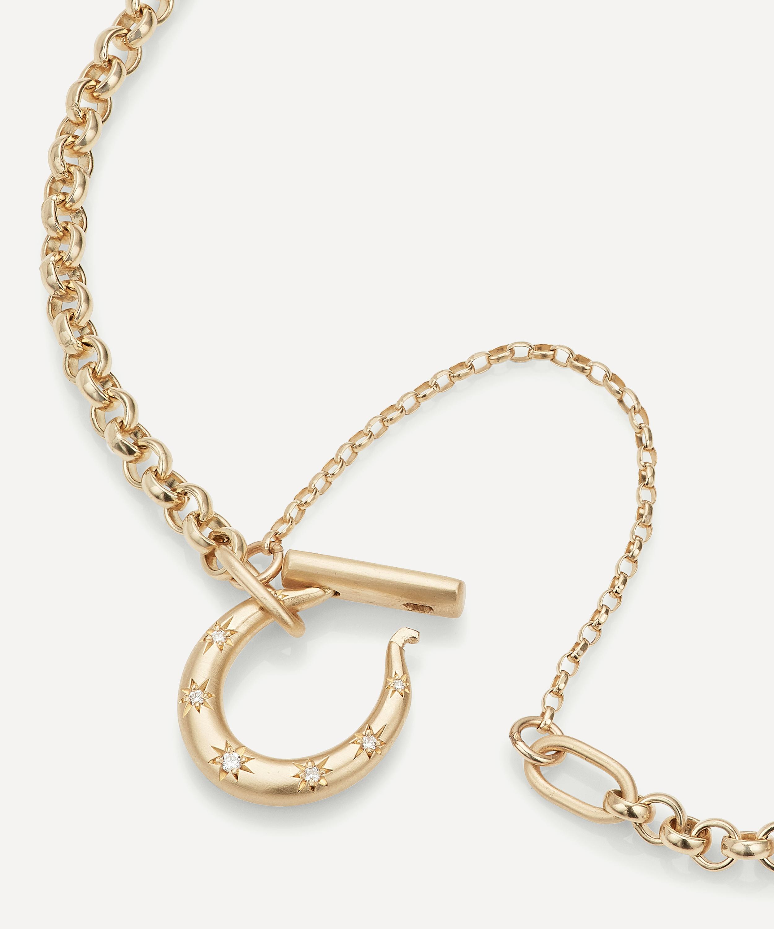 Cece Jewellery - 18ct Gold Small Horseclip Bracelet image number 2