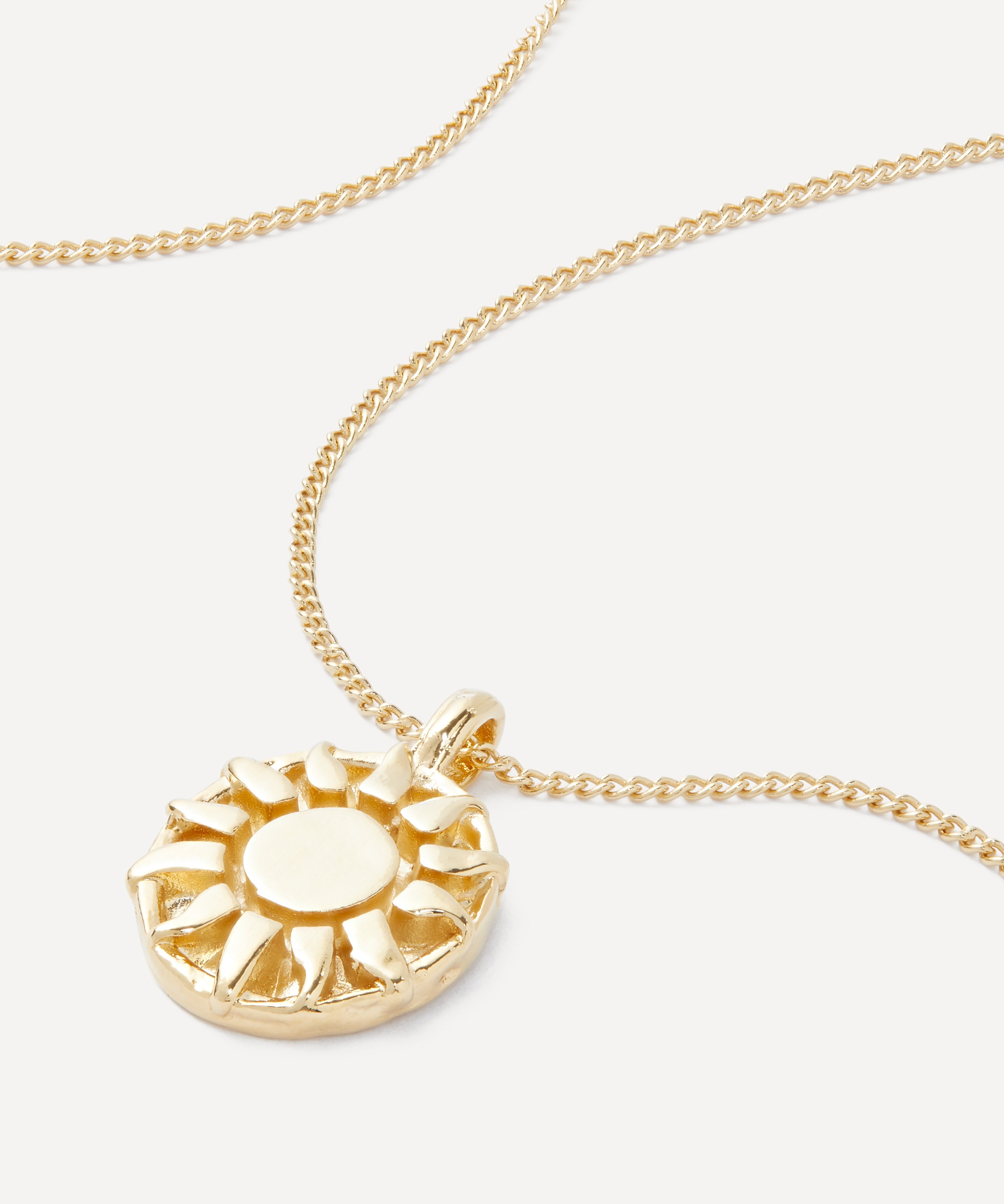 Two Jeys - Gold-Plated Endlessly Sun Pendant Necklace