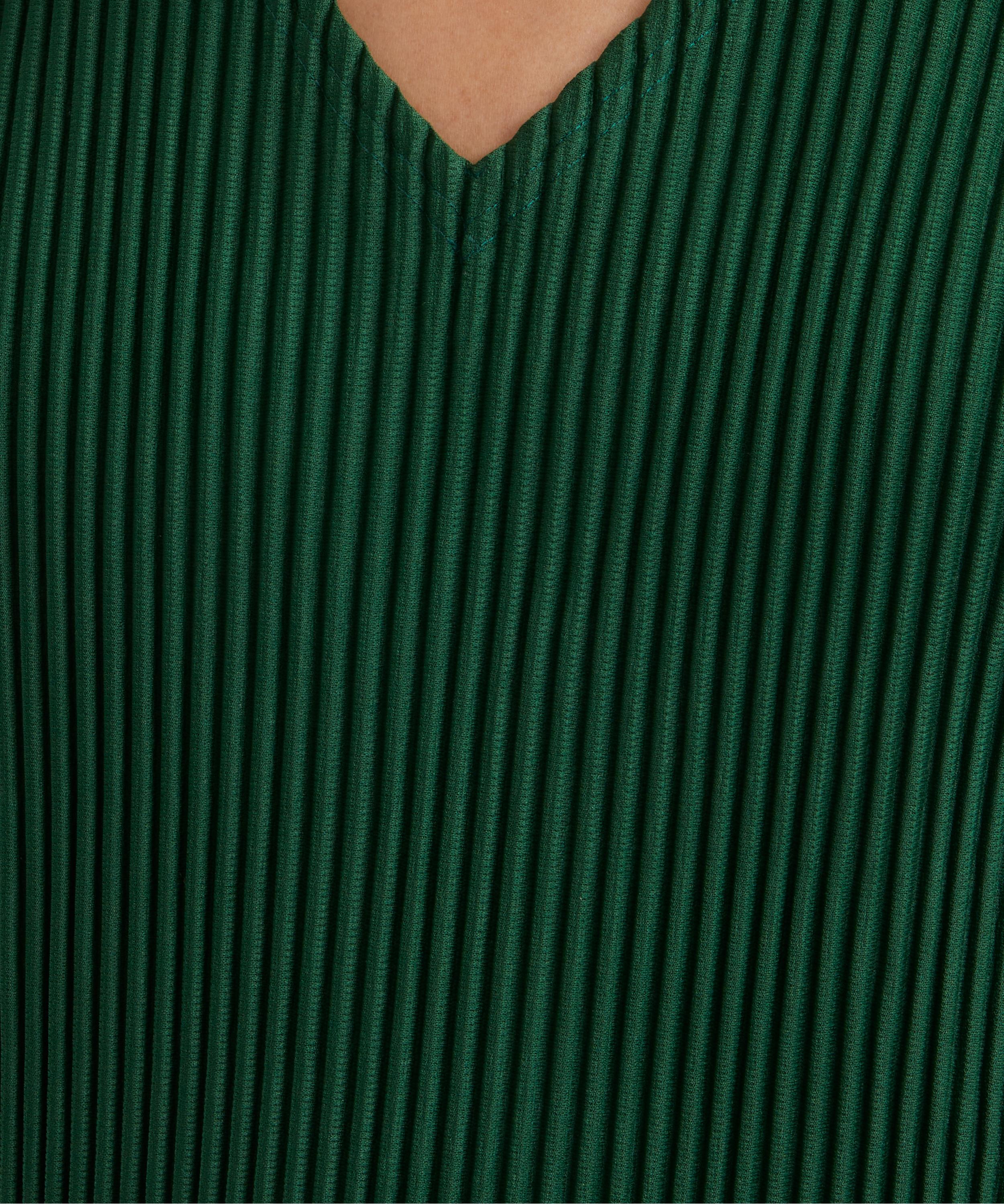 Homme Plisse Issey Miyake - MC AUGUST Seaweed Green Pleated Top image number 4