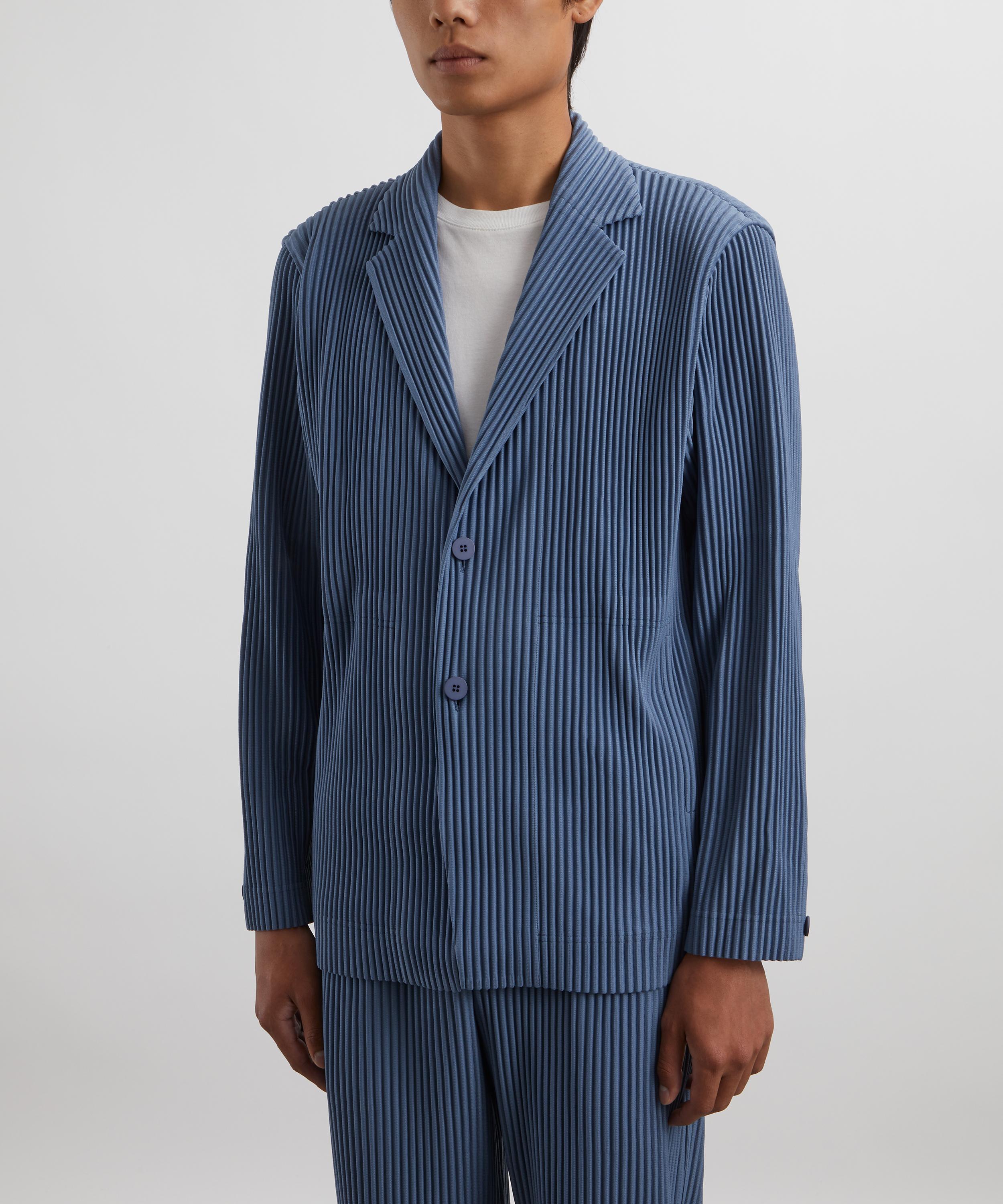 HOMME PLISSÉ ISSEY MIYAKE - TAILORED PLEATS 1 Blue Grey Pleated Jacket image number 2