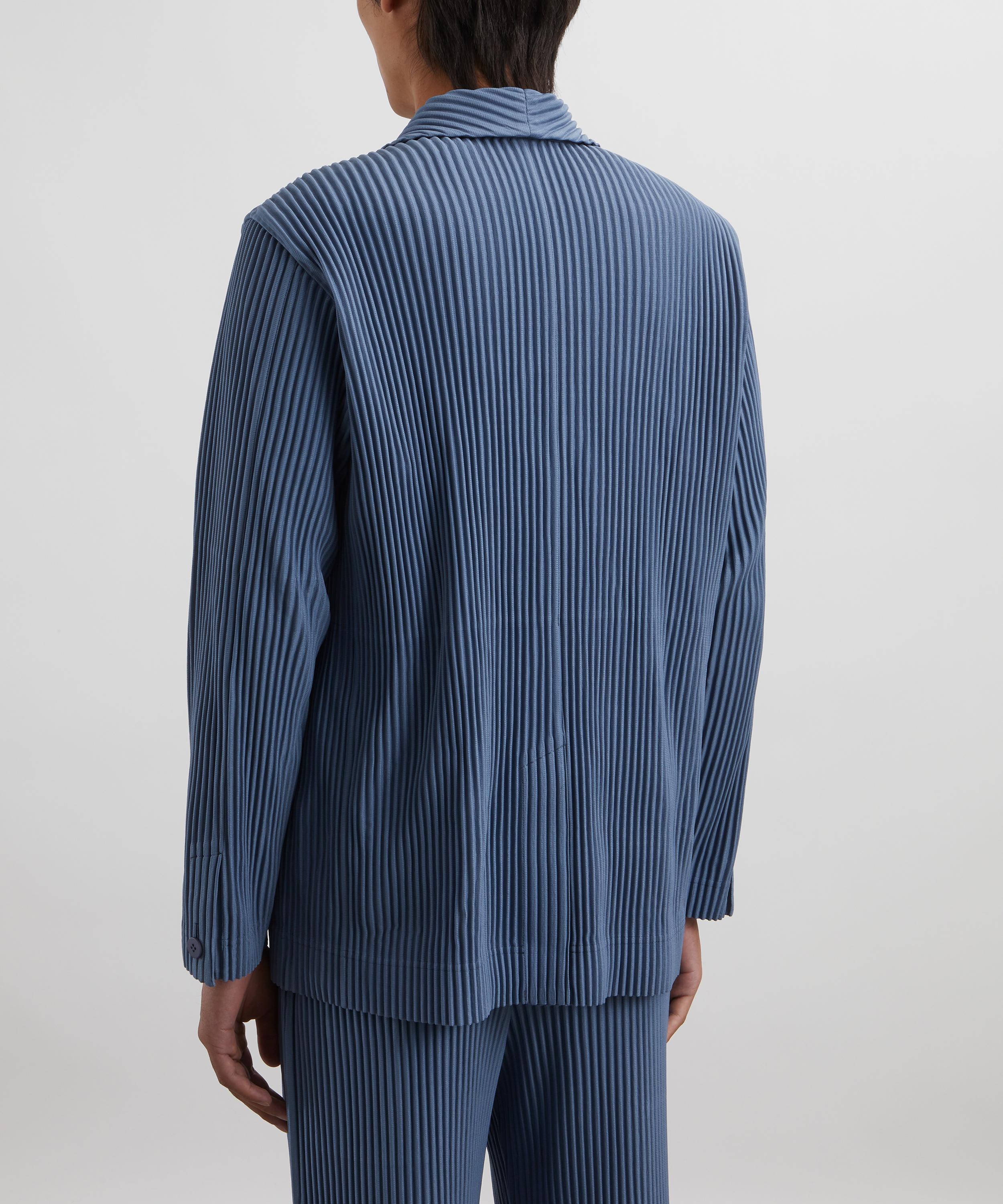 HOMME PLISSÉ ISSEY MIYAKE - TAILORED PLEATS 1 Blue Grey Pleated Jacket image number 3