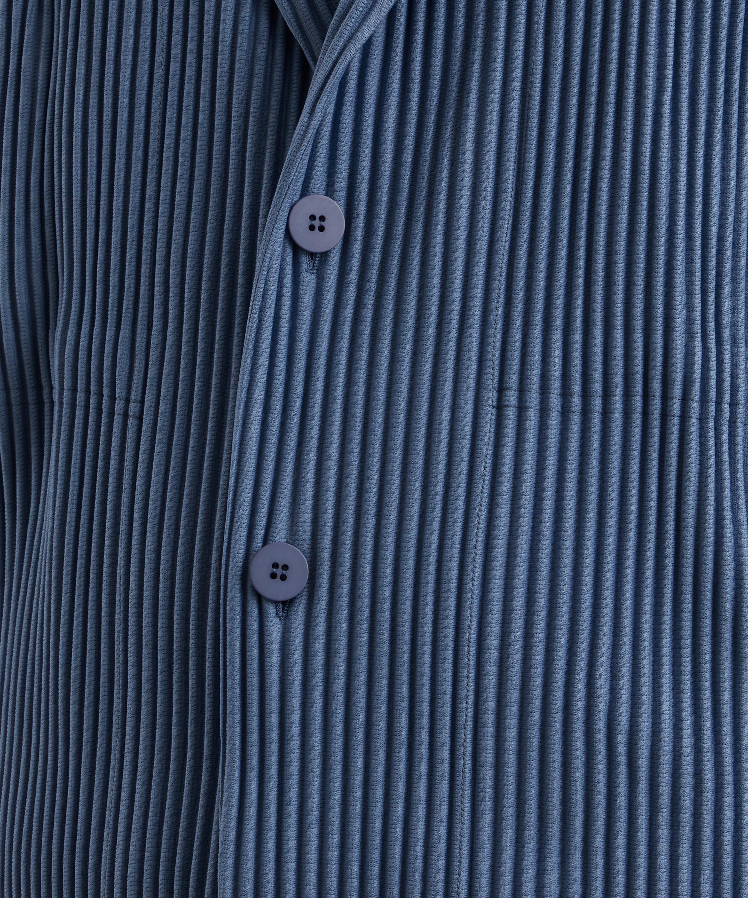 Homme Plisse Issey Miyake - TAILORED PLEATS 1 Blue Grey Pleated Jacket image number 4