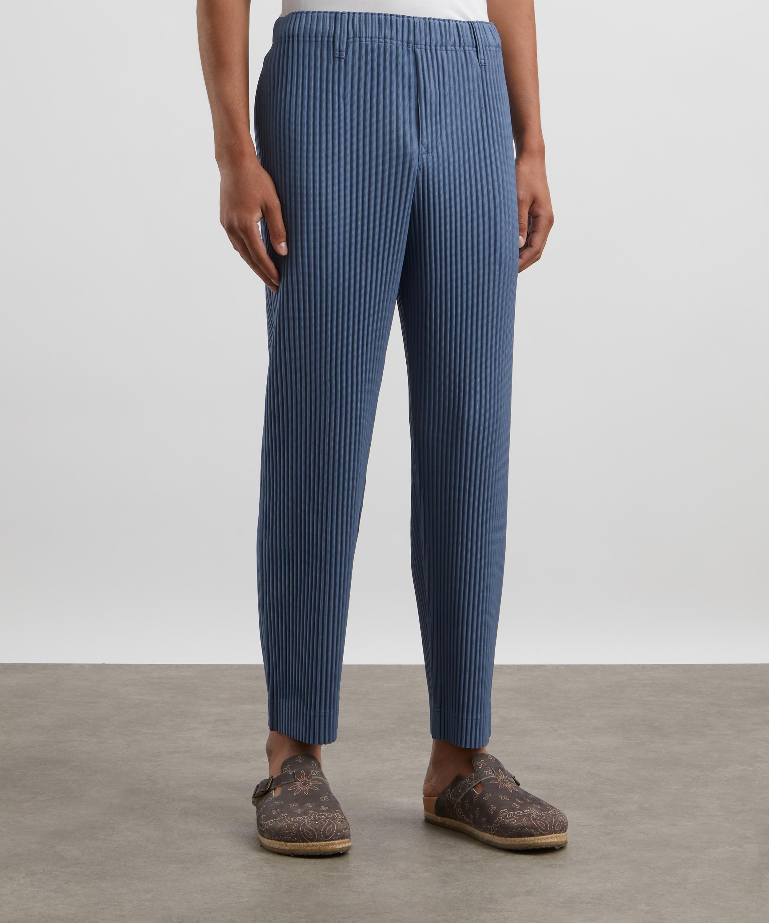 HOMME PLISSÉ ISSEY MIYAKE - TAILORED PLEATS 1 Blue Grey Straight Leg Trousers image number 2