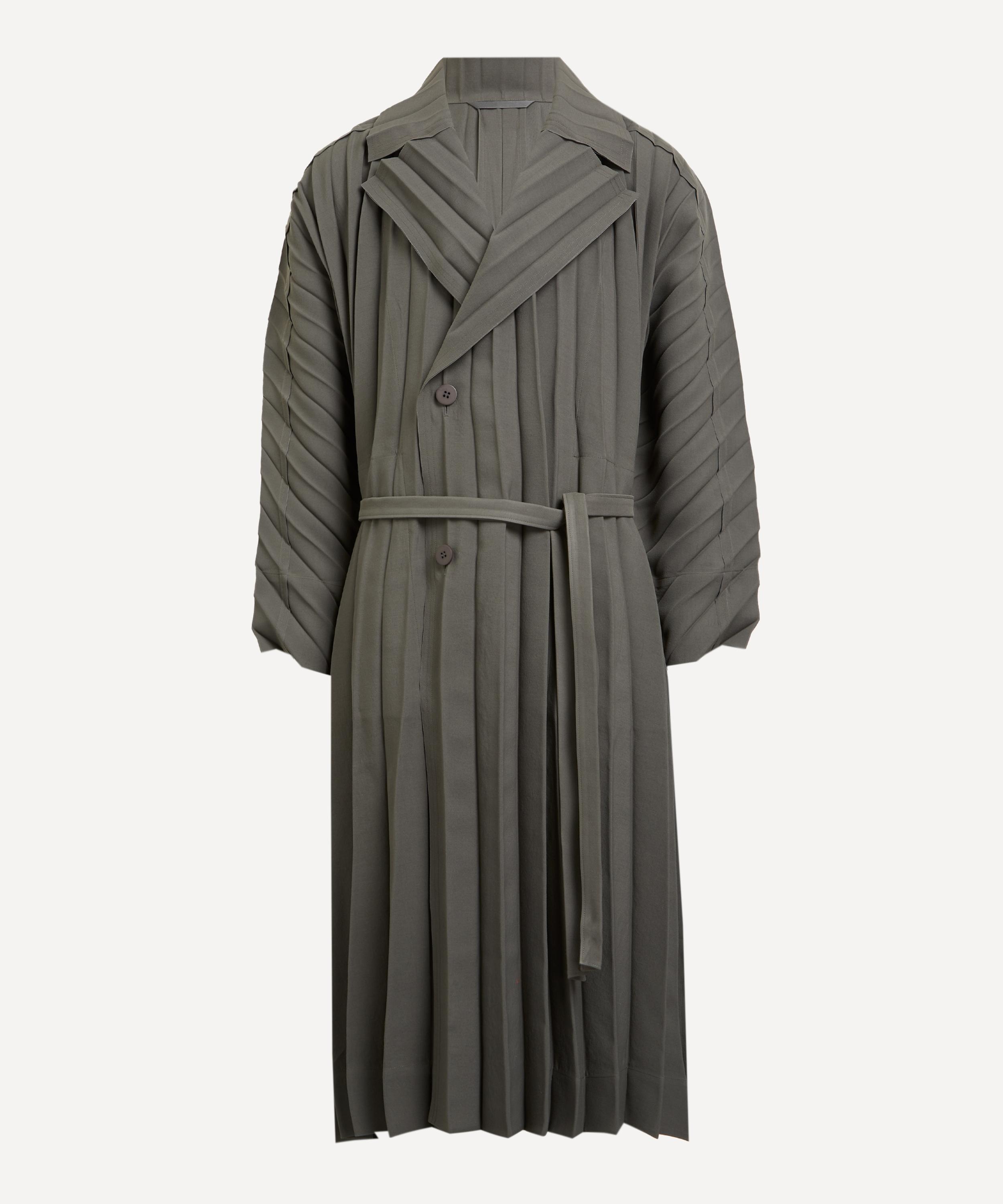 HOMME PLISSÉ ISSEY MIYAKE - Charcoal EDGE Trench Coat image number 0