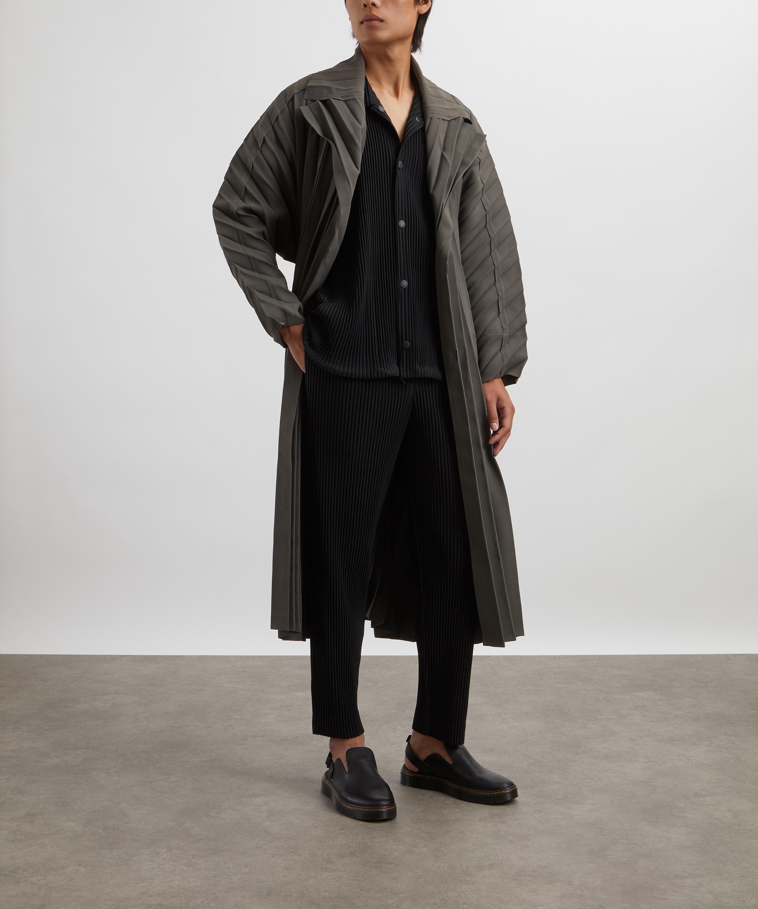 HOMME PLISSÉ ISSEY MIYAKE - Charcoal EDGE Trench Coat image number 1