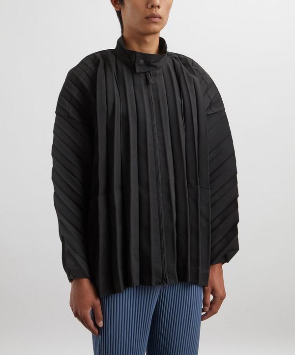 Homme Plisse Issey Miyake Black EDGE Jacket | Liberty Homme Plisse Issey Miyake Black EDGE Jacket | Liberty