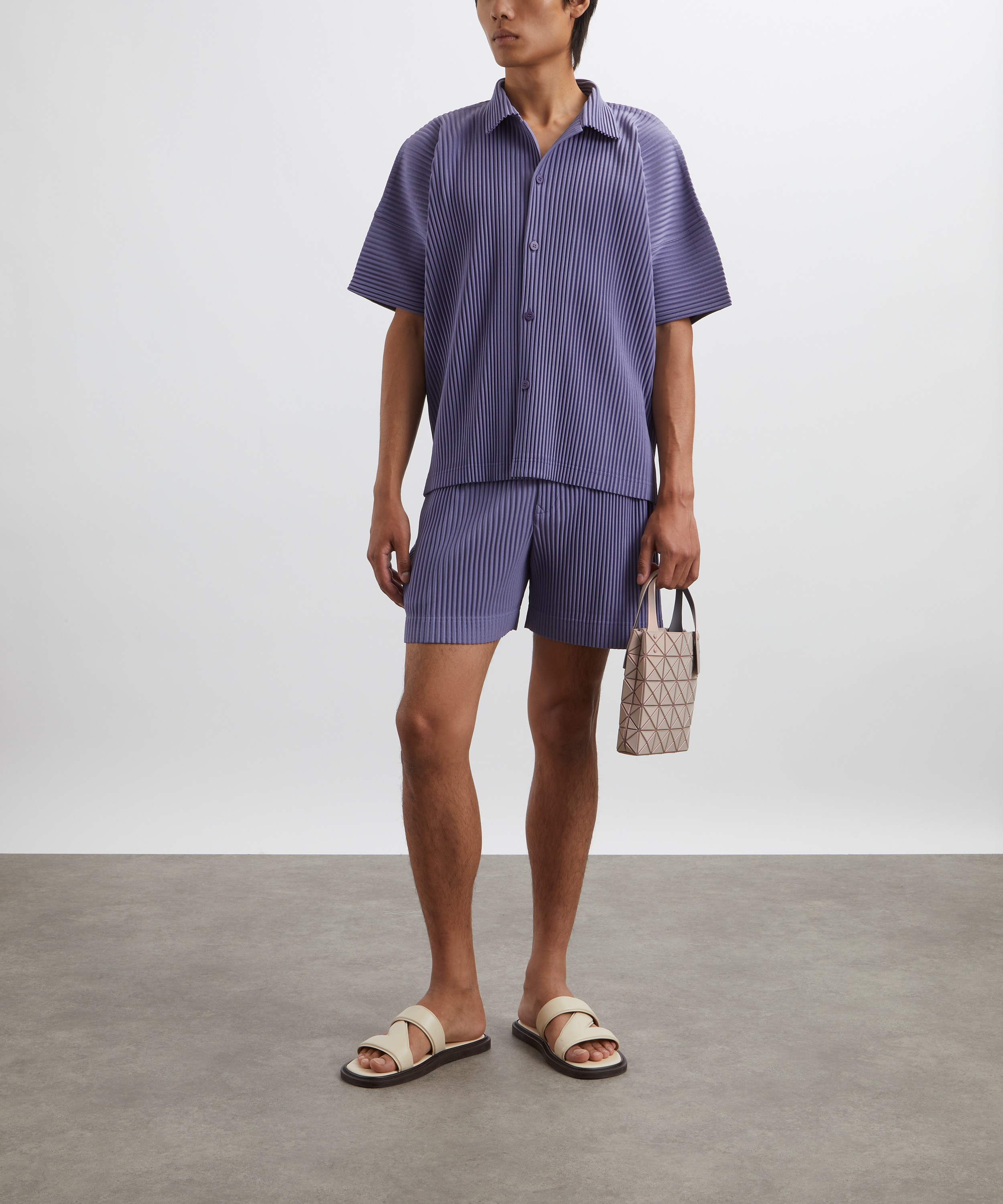 homme plisse シャツ Homme Plisse Issey Miyake Pink Edge Shirt Homme Plisse Issey