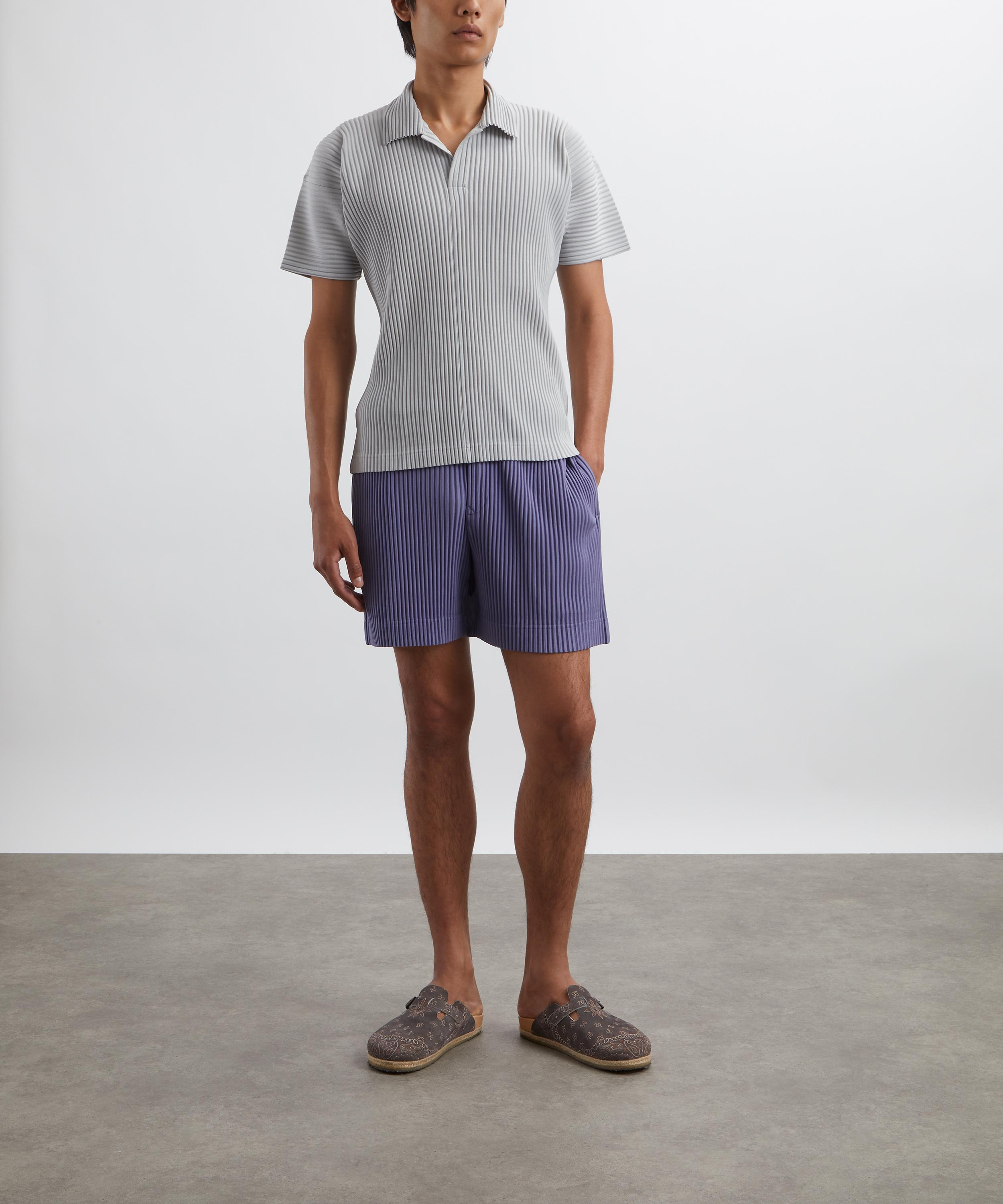 Homme Plisse Issey Miyake - BASICS Pleated Polo Shirt image number 1