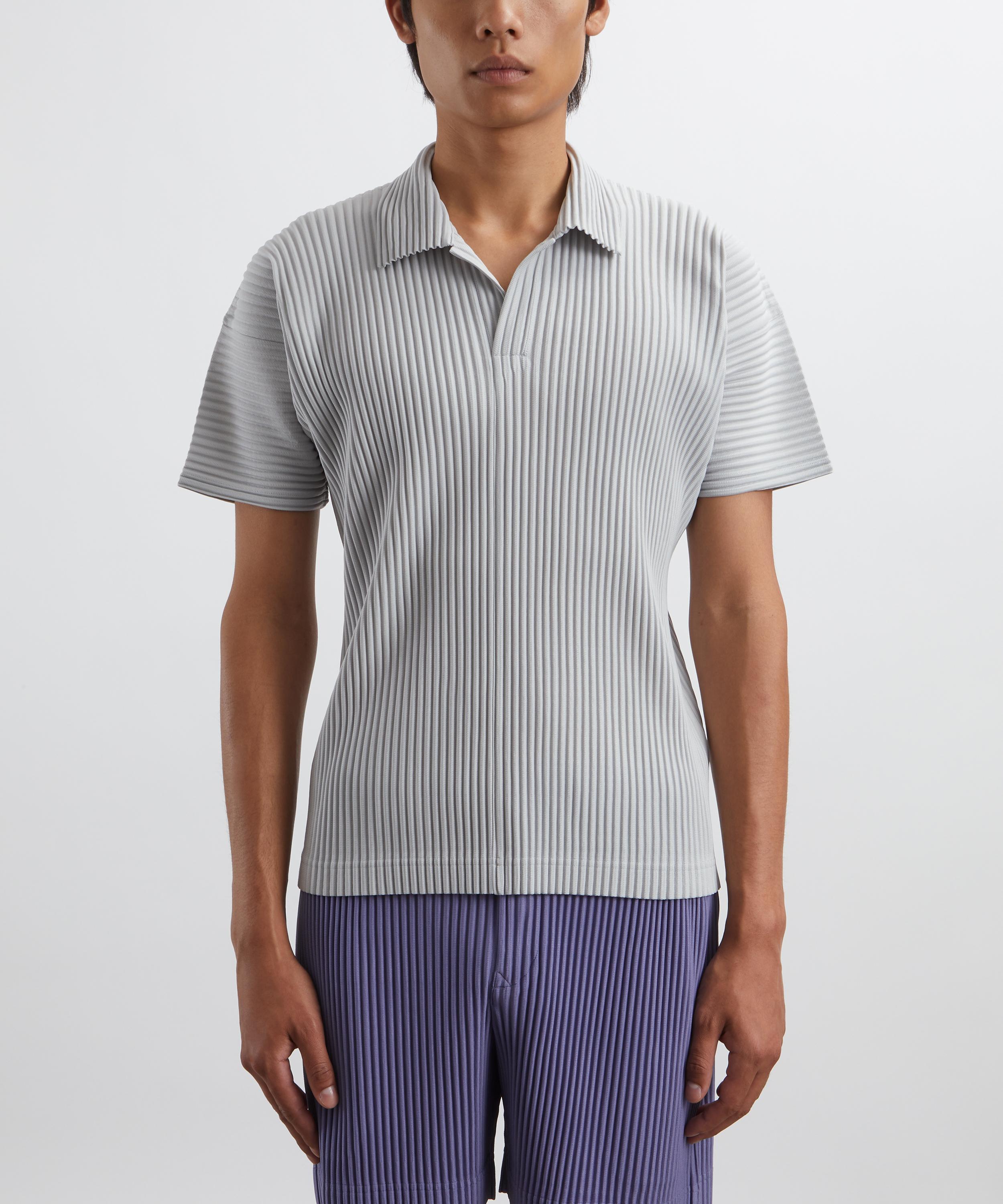 HOMME PLISSÉ ISSEY MIYAKE - BASICS Pleated Polo Shirt image number 2