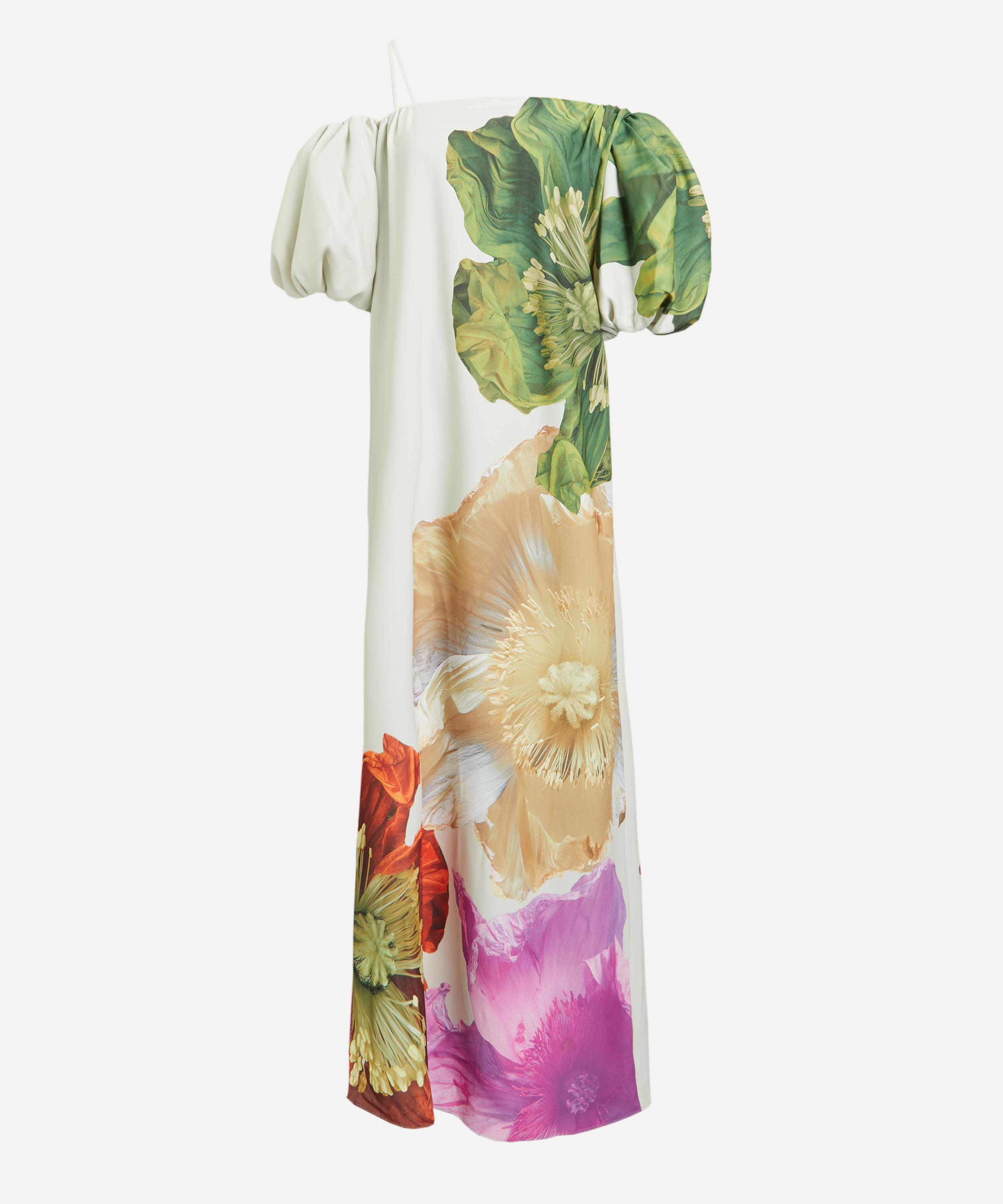 Stine Goya - Payton Poppies Bloom Crepe Maxi-Dress image number 0