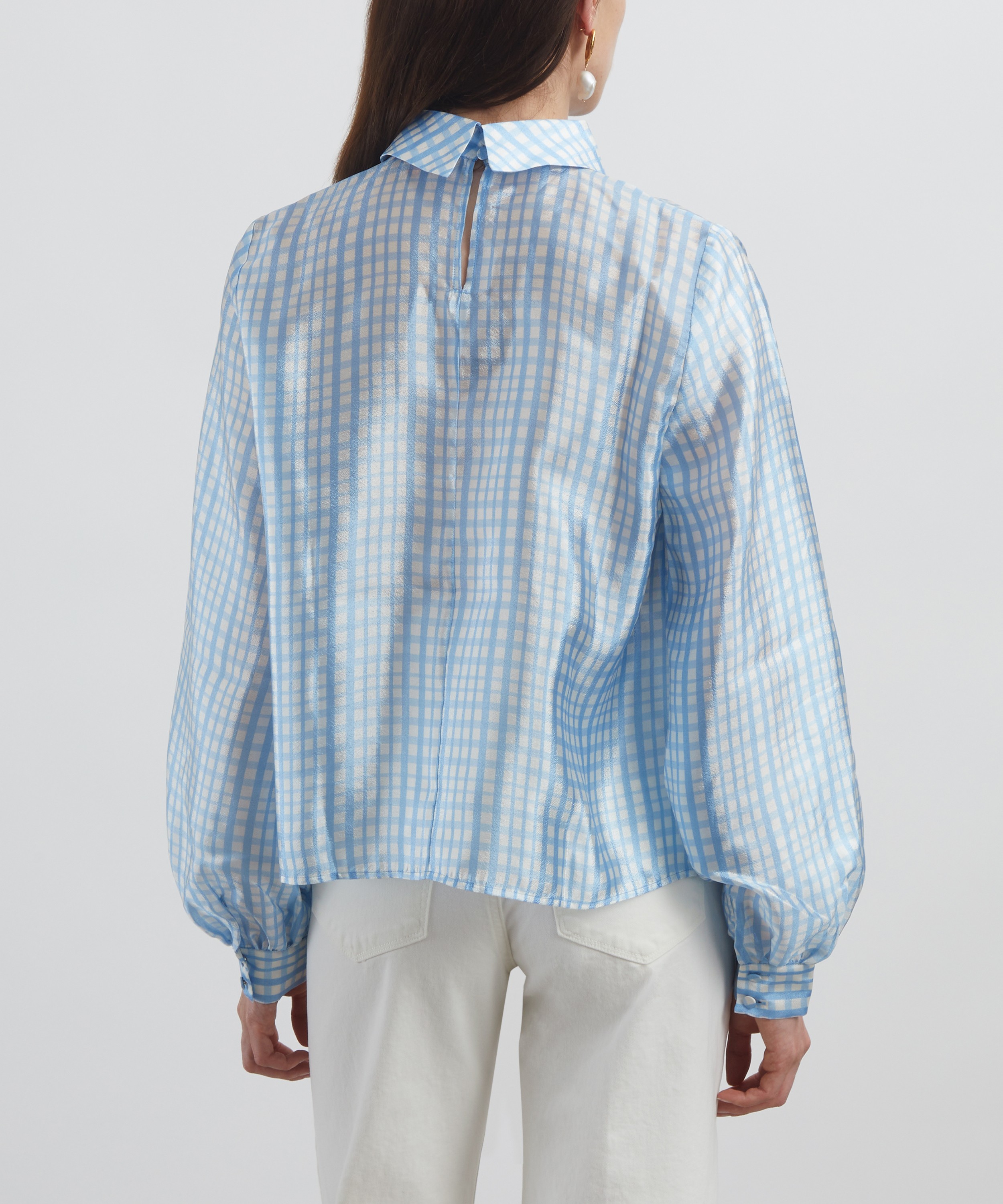 Stine Goya - Ashley Blue Check Blouse image number 3