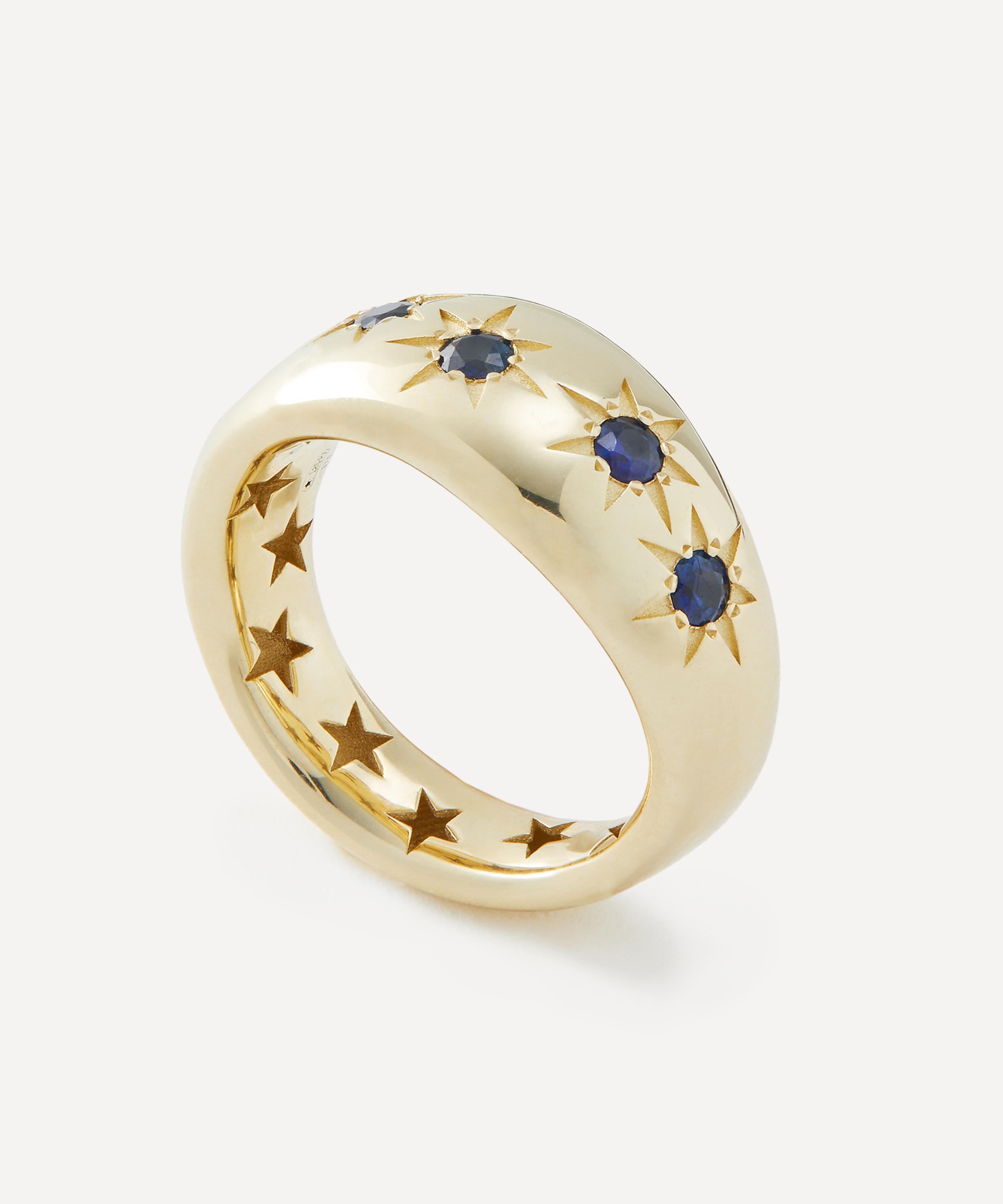 Liberty - 9ct Gold Ianthe Star Luxury Sapphire Band Ring image number 0