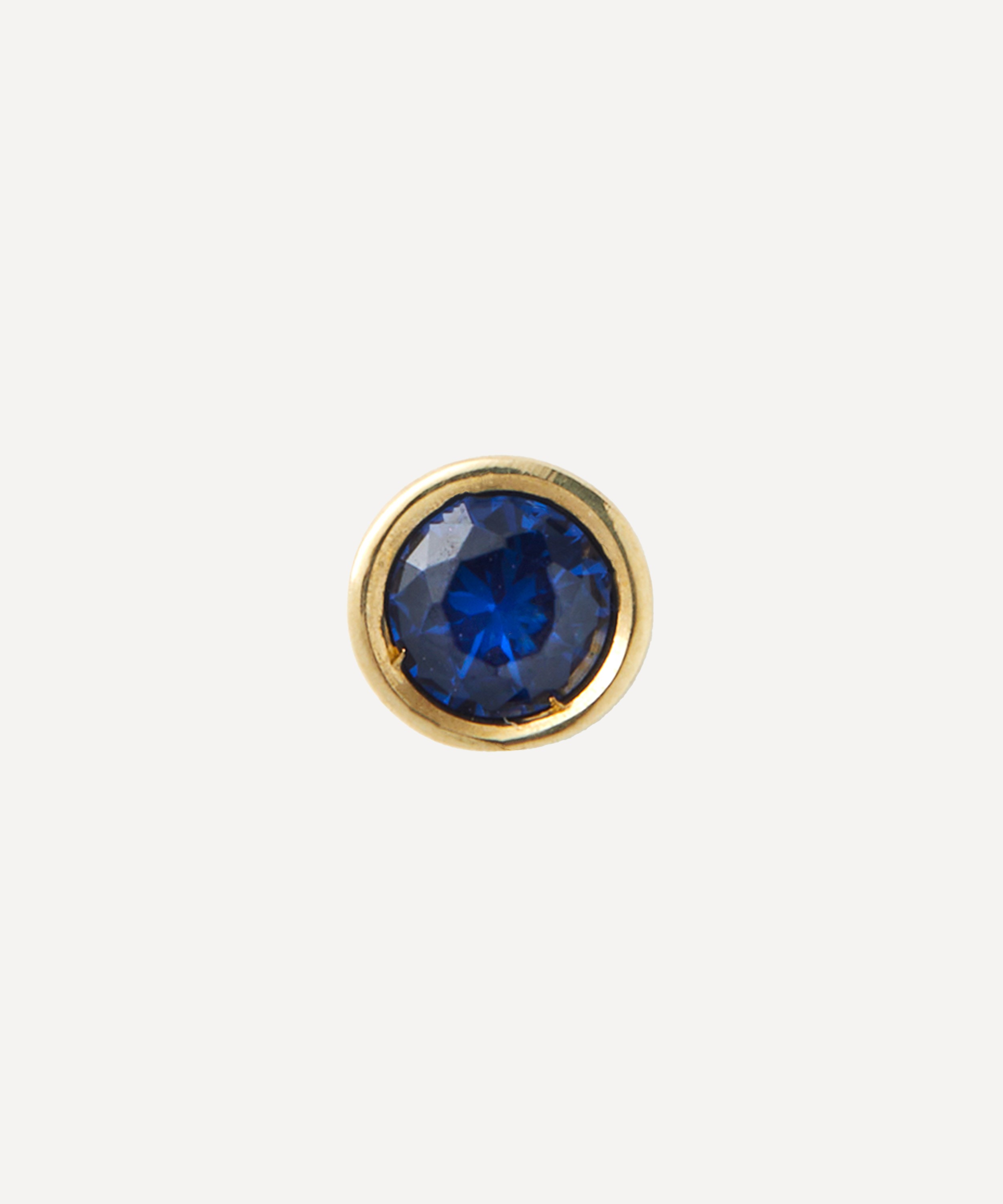 Liberty - 9ct Gold Riviere Nano Blue Sapphire Stud Earring image number 0