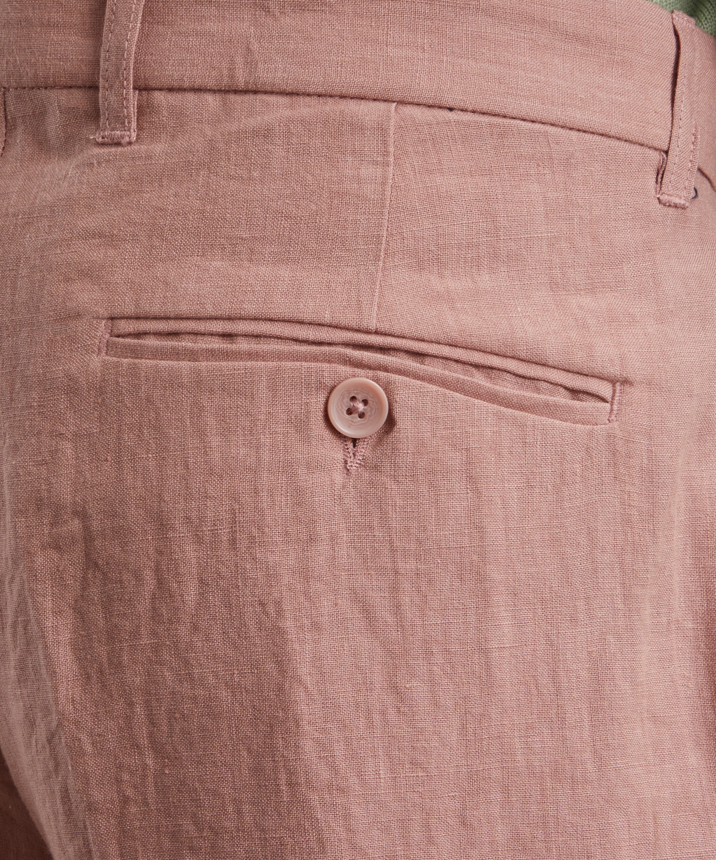 Percival - Tailored Linen Trousers in Salmon Pink  image number 4