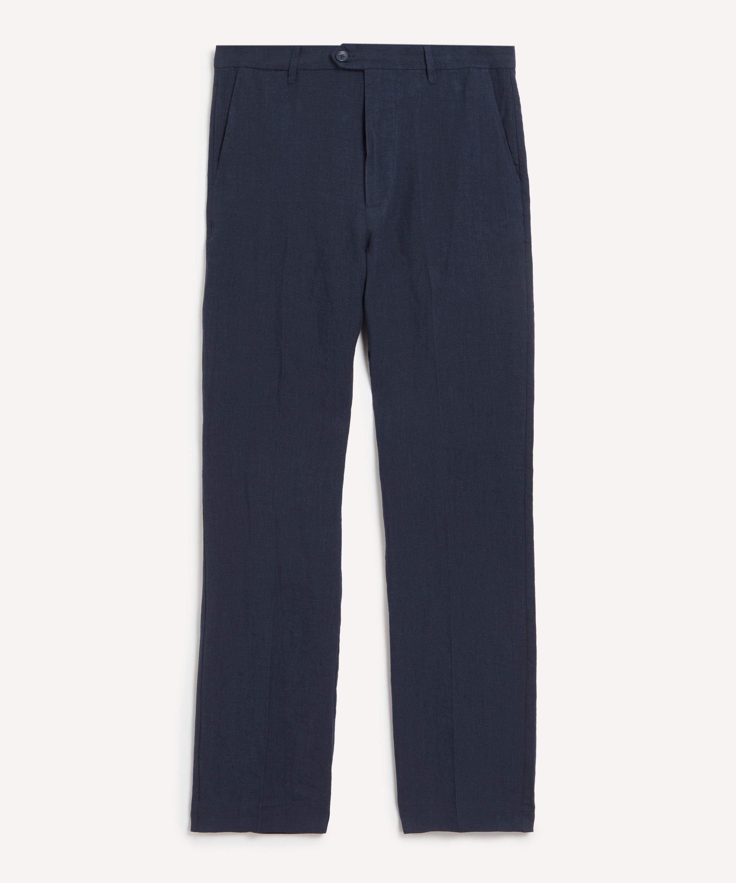 Percival - Tailored Linen Trousers in Navy  image number 0