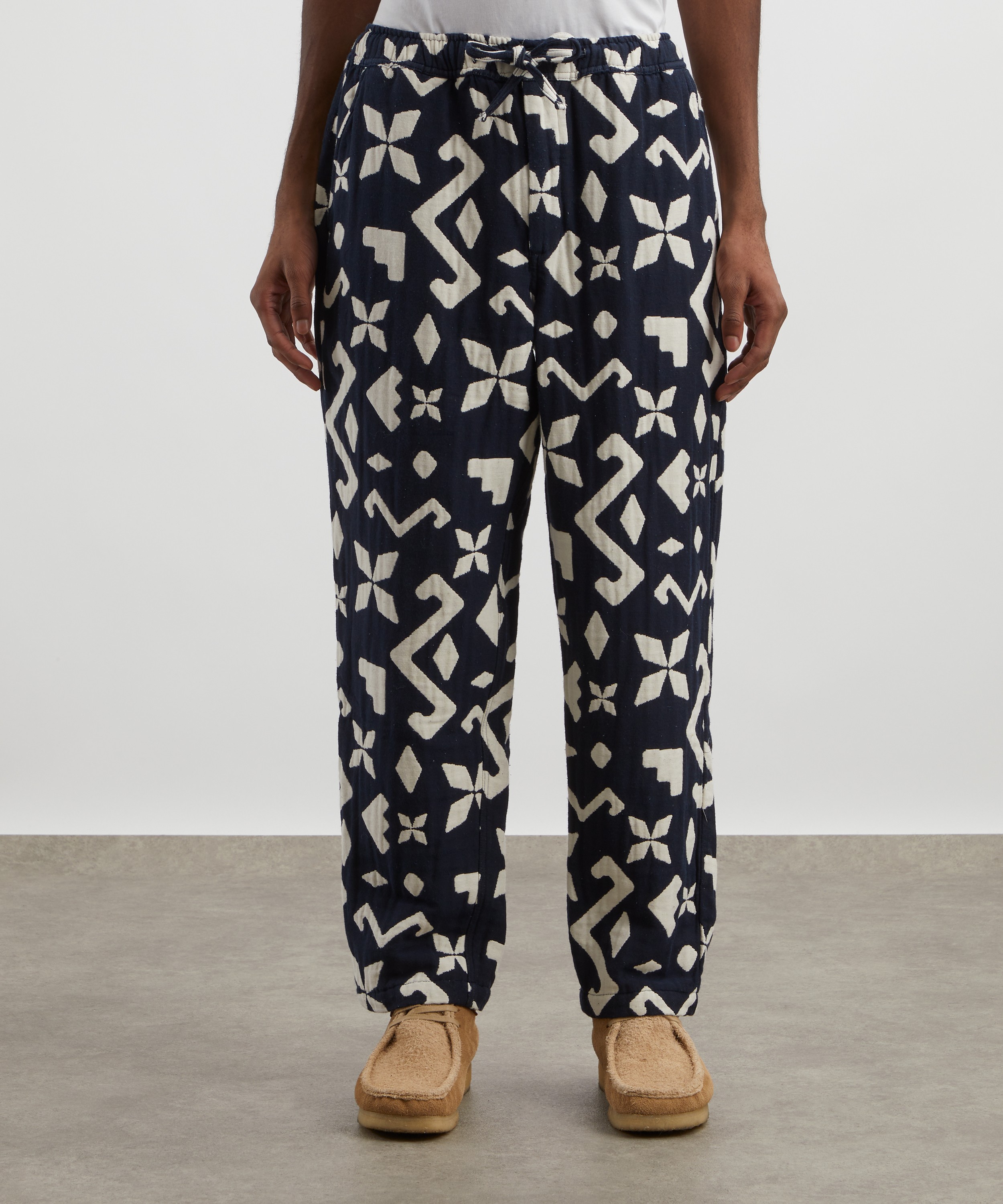 Wax London - Kurt Geometric Jacquard Trousers image number 2